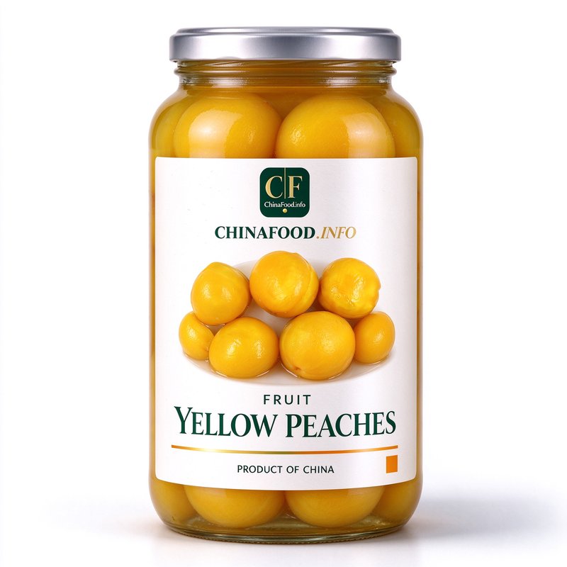 YELLOW PEACHES JAR