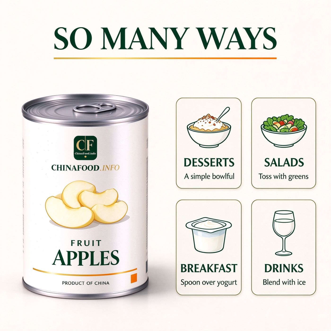Apples with suggested uses
