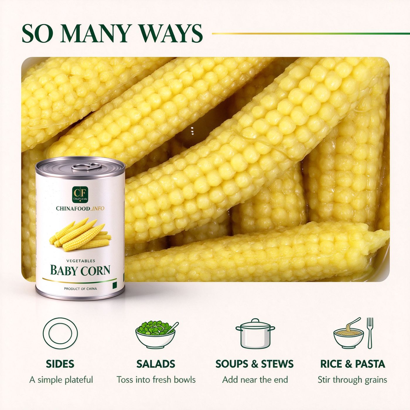 Baby corn serving ideas