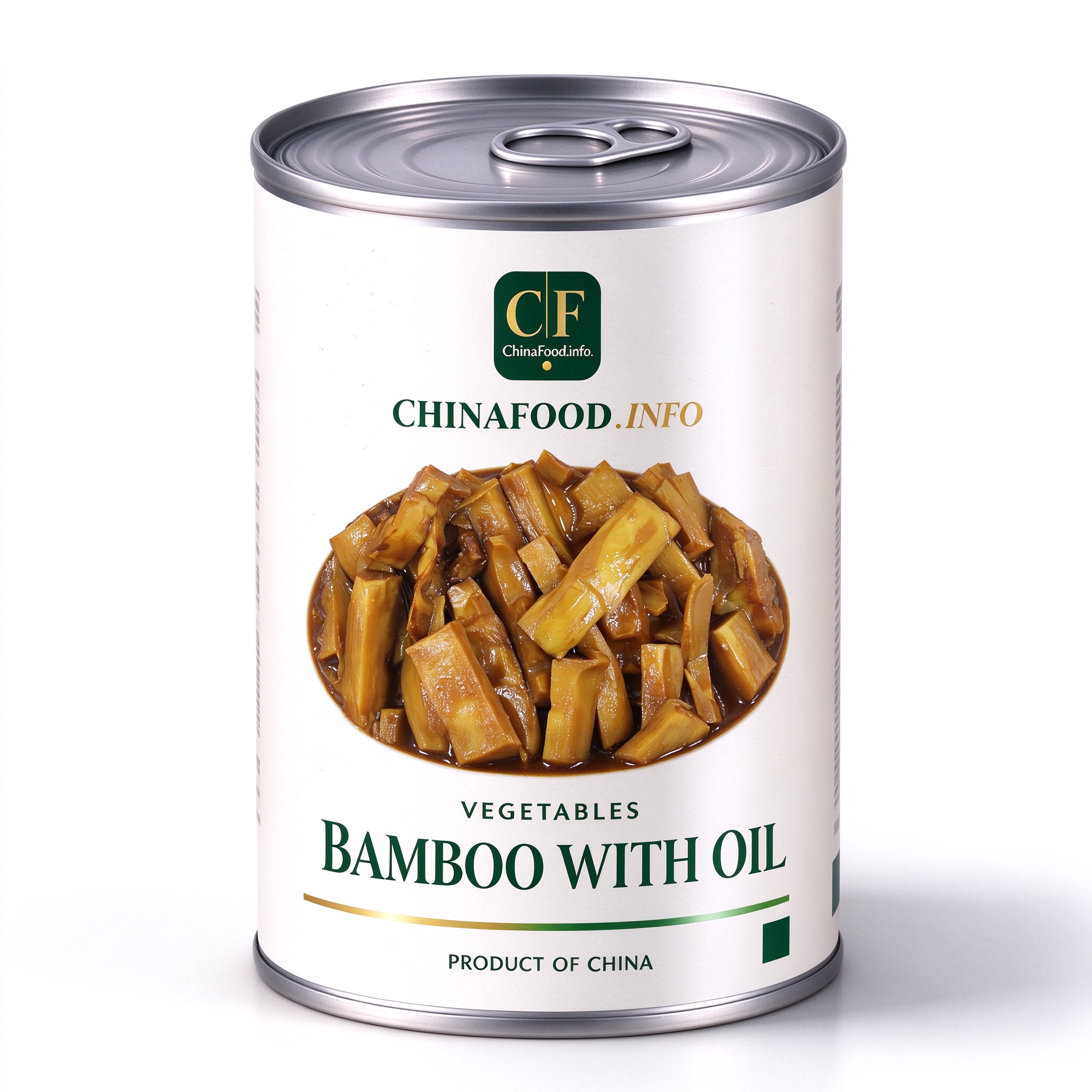 canned bamboo with oil - can render