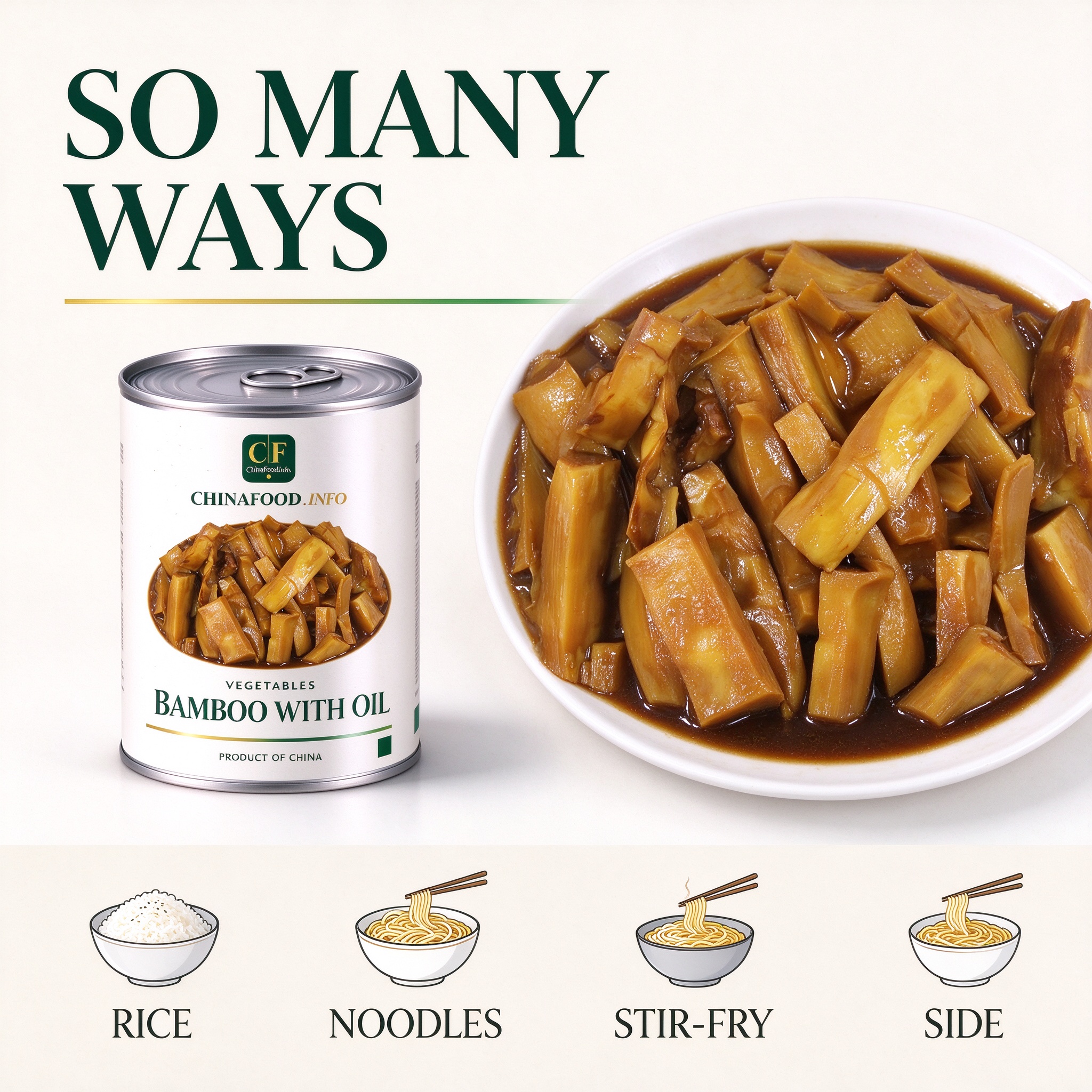 Bamboo shoots in oil serving ideas