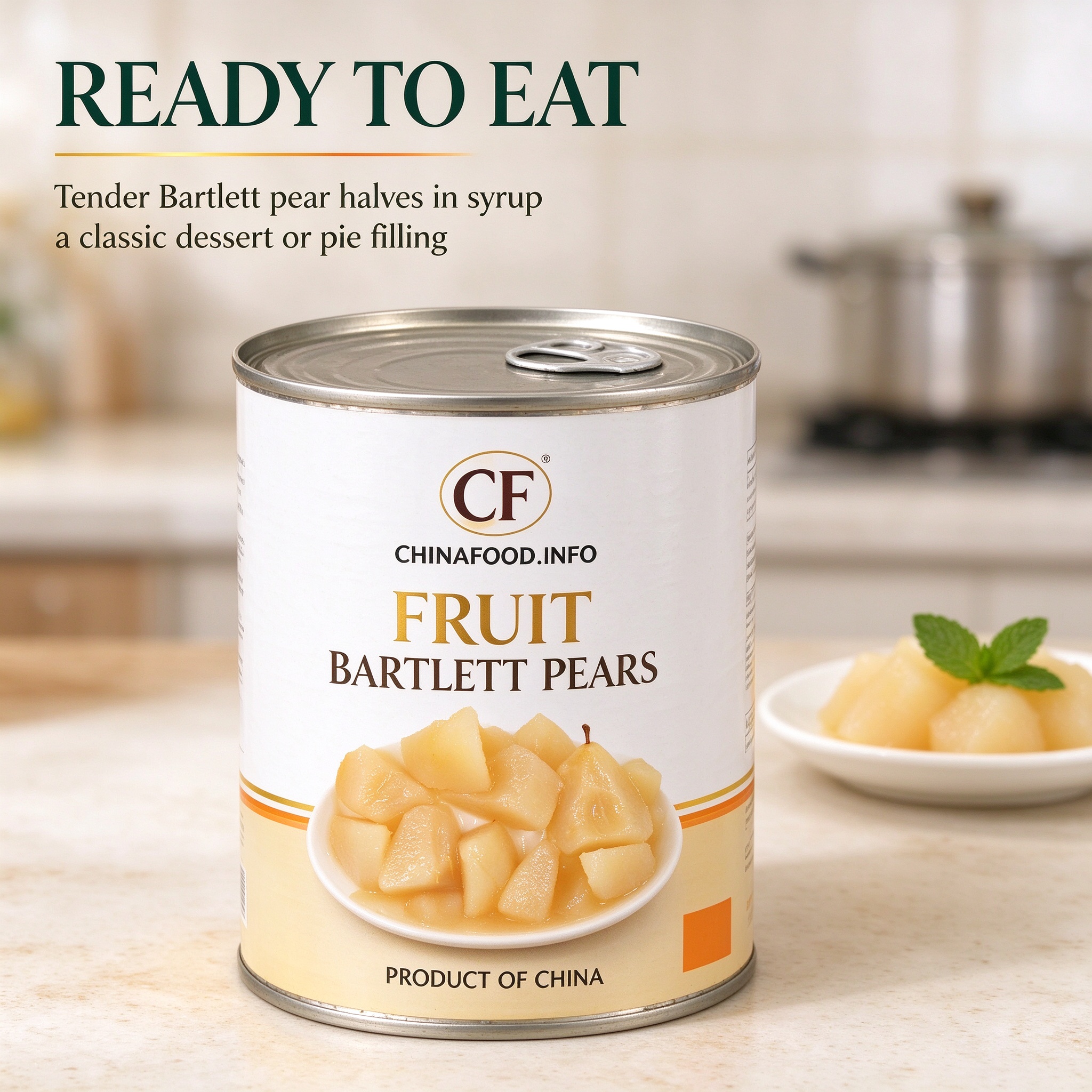 Ready to eat Bartlett pears
