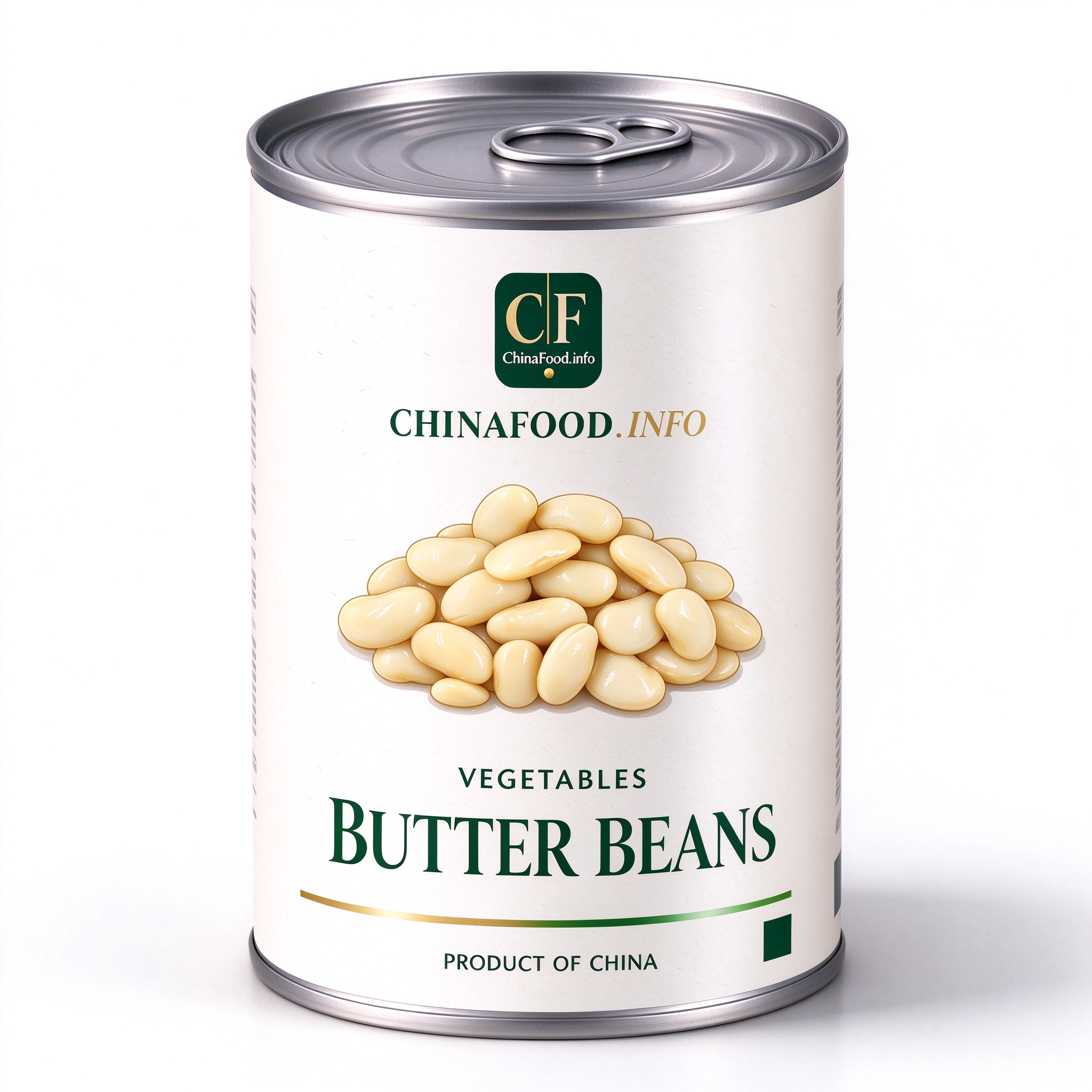 ChinaFood canned butter beans trade can