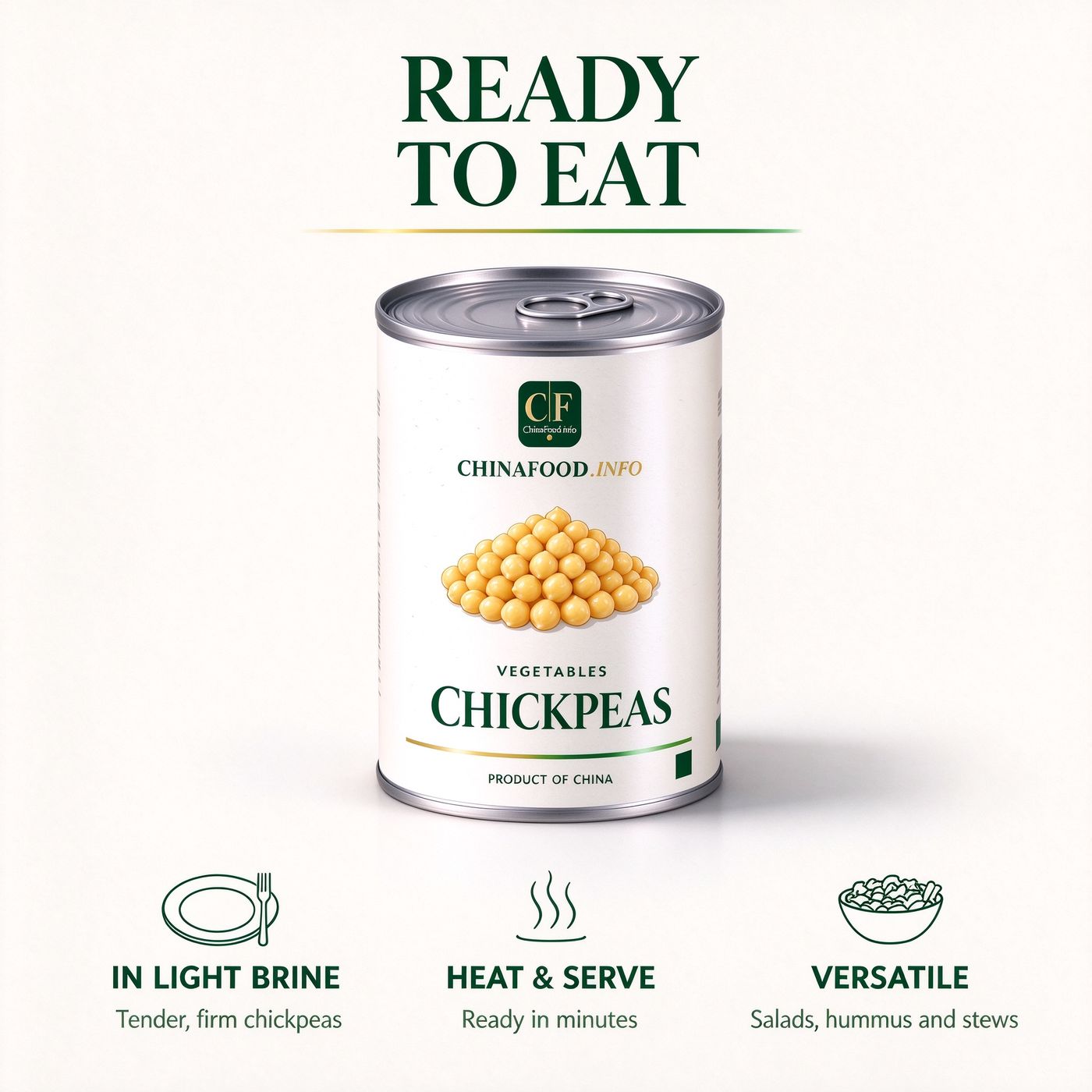 Chick peas served from the tin