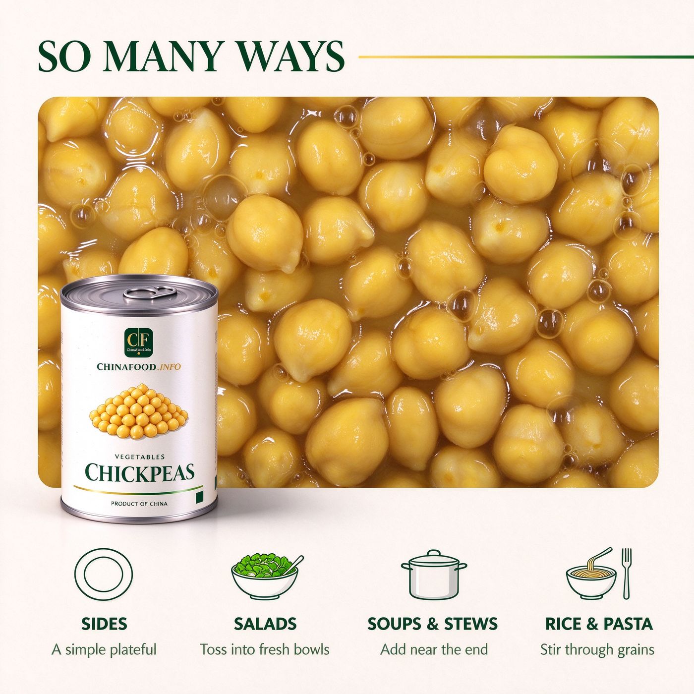Chick peas serving ideas