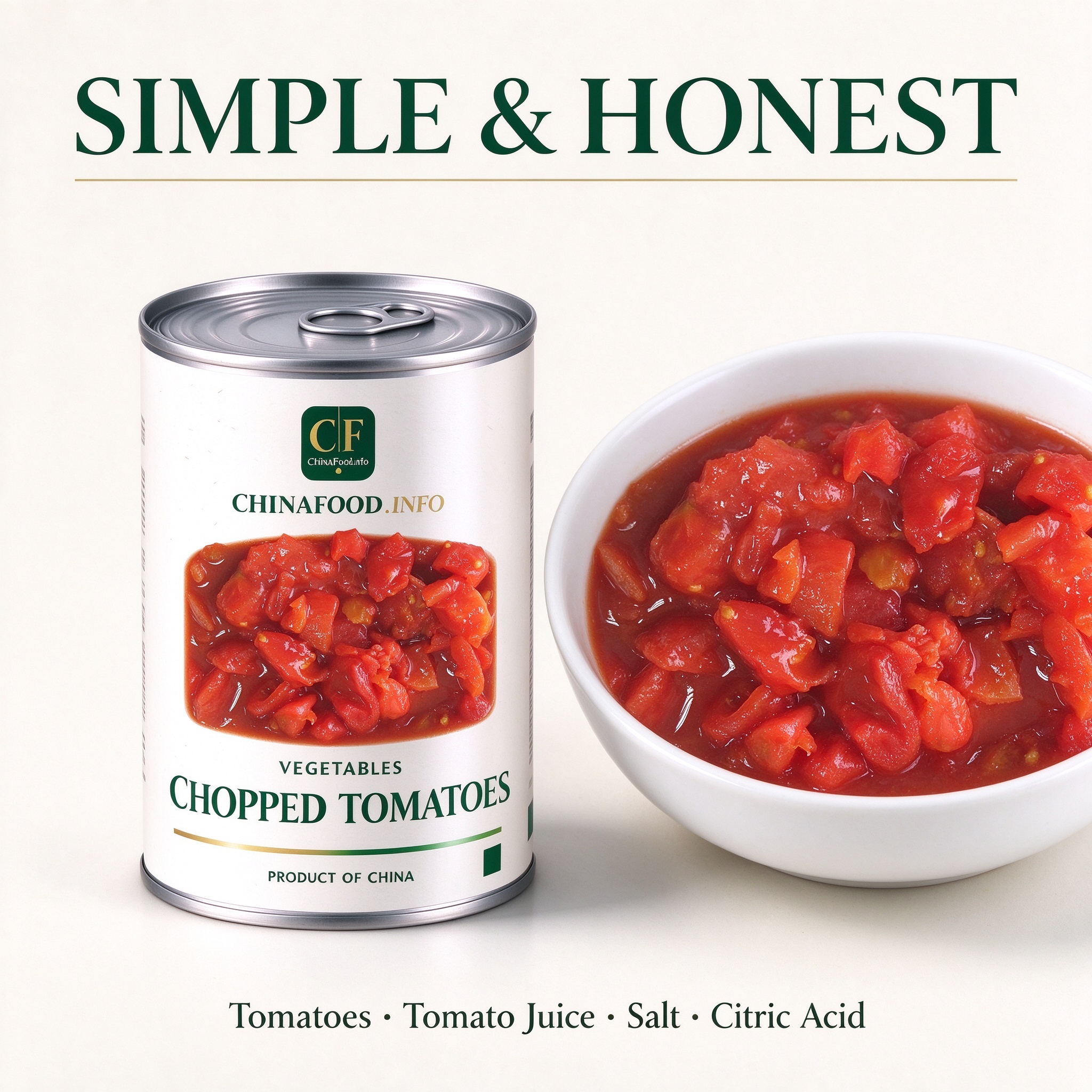 Fresh and honest - simple and honest