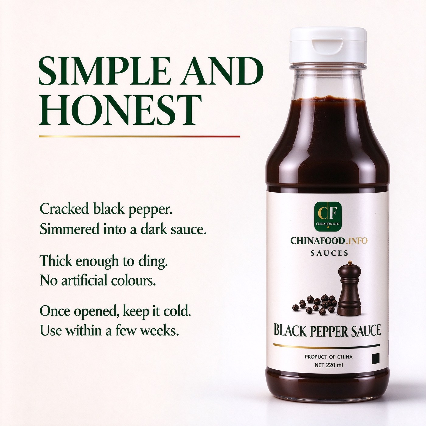 Black pepper sauce — Simple and honest