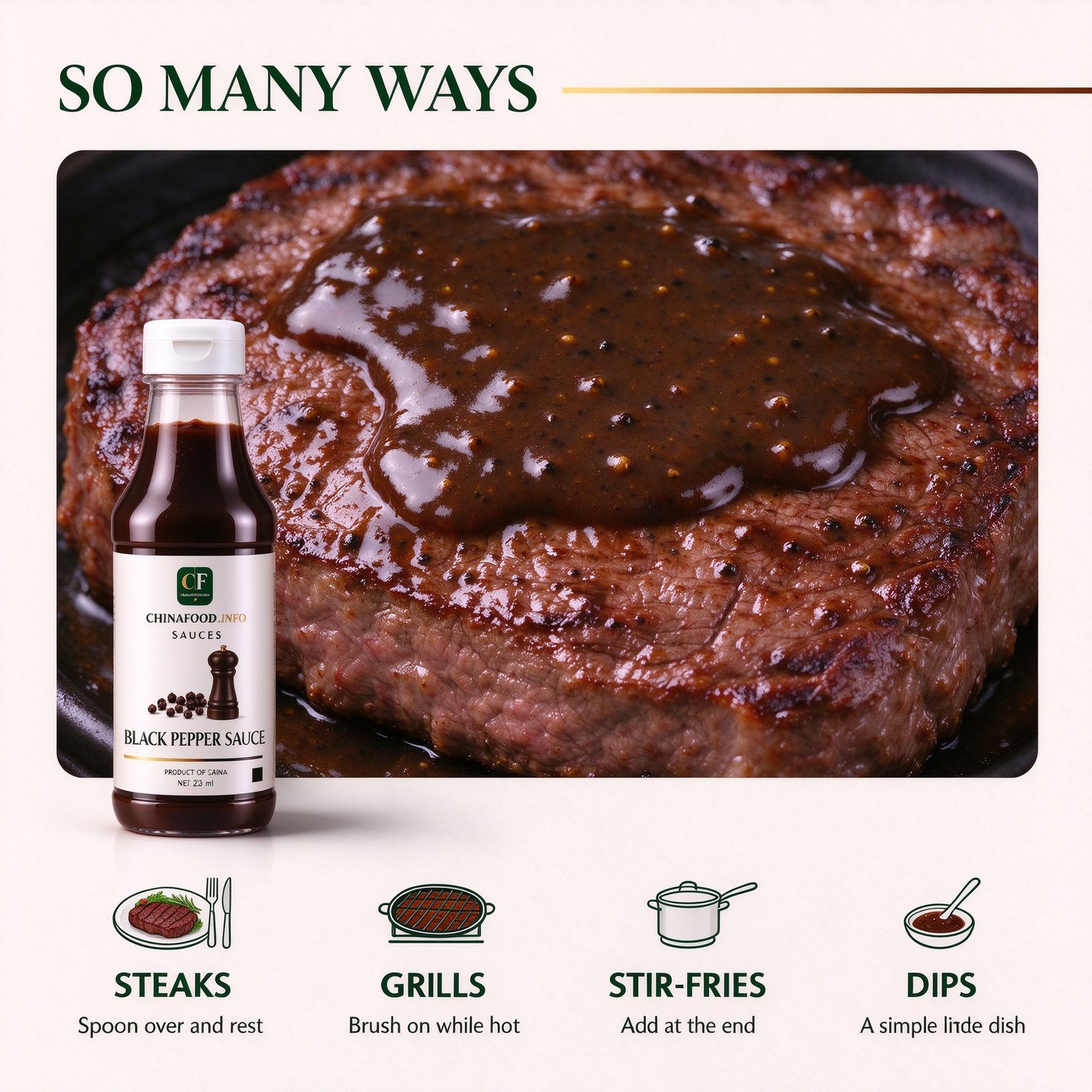 Black pepper sauce — So many ways — alternate view