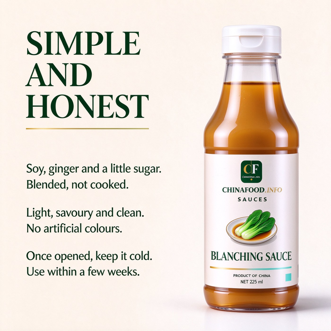 Blanching sauce — Simple and honest