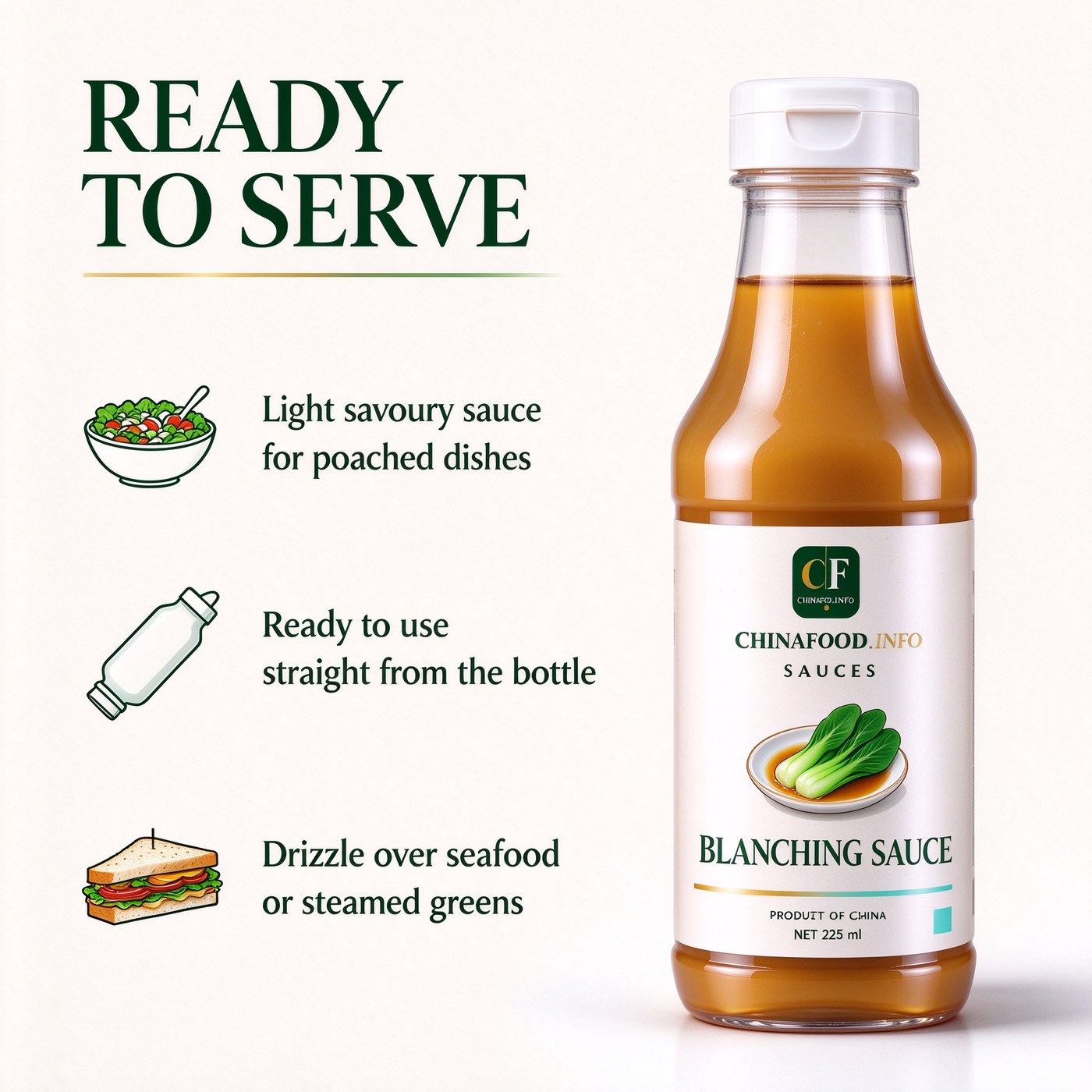 Blanching sauce — Ready to use