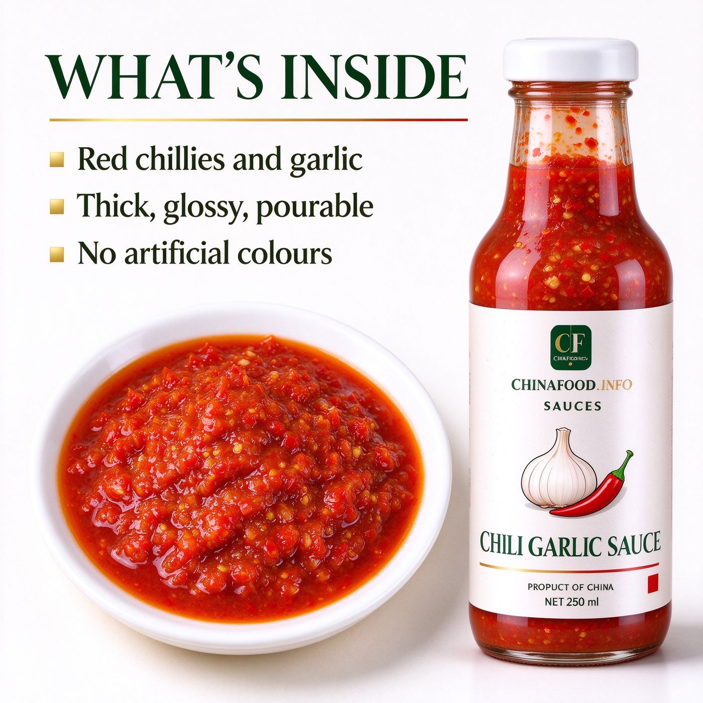 Chilli garlic sauce — What's inside