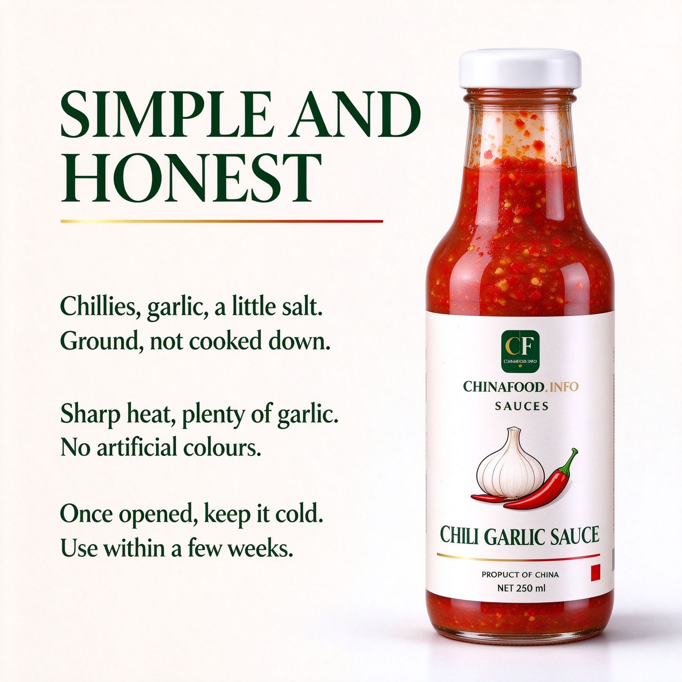 Chilli garlic sauce — Simple and honest