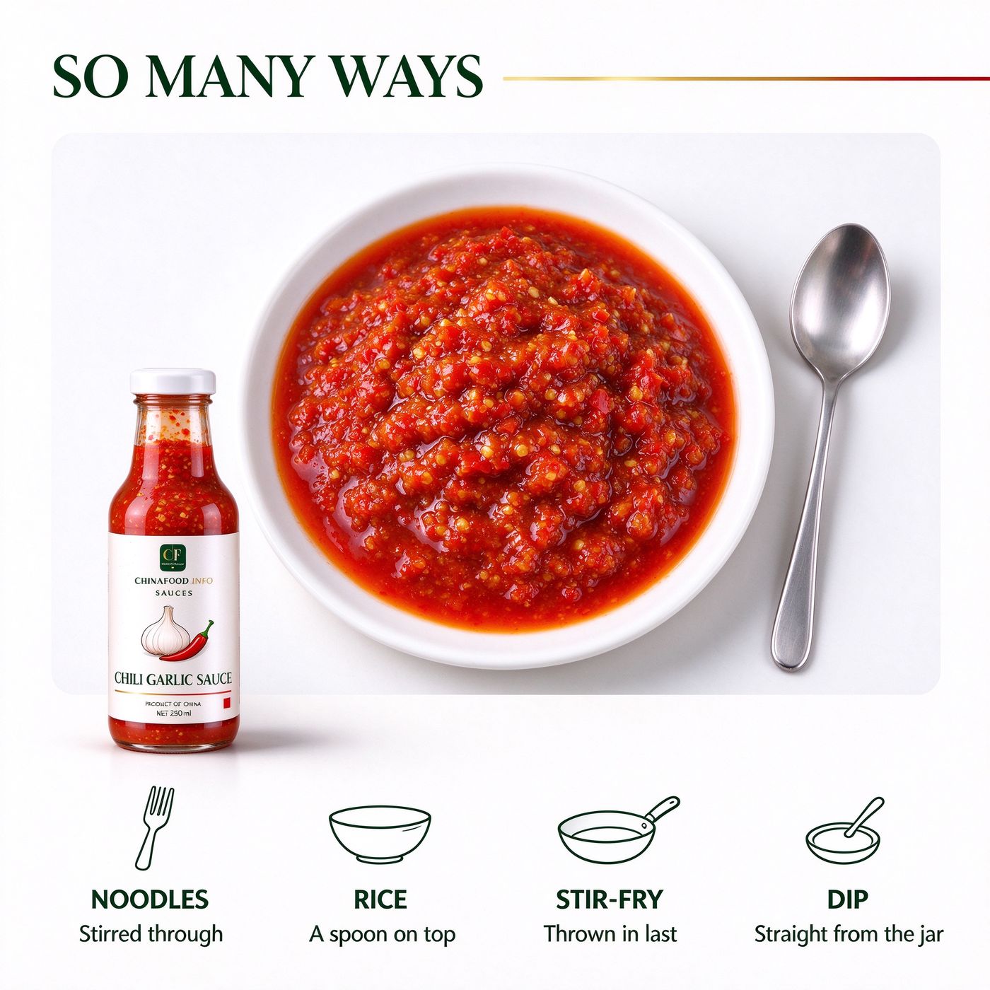 Chilli garlic sauce — So many ways — alternate view
