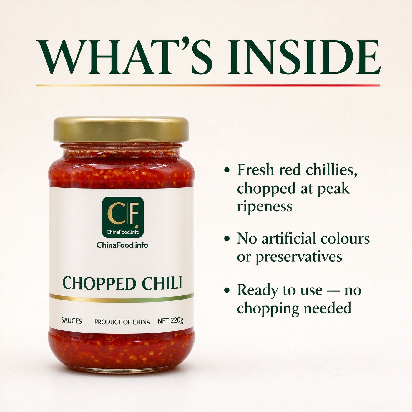 Chopped chili — What's inside