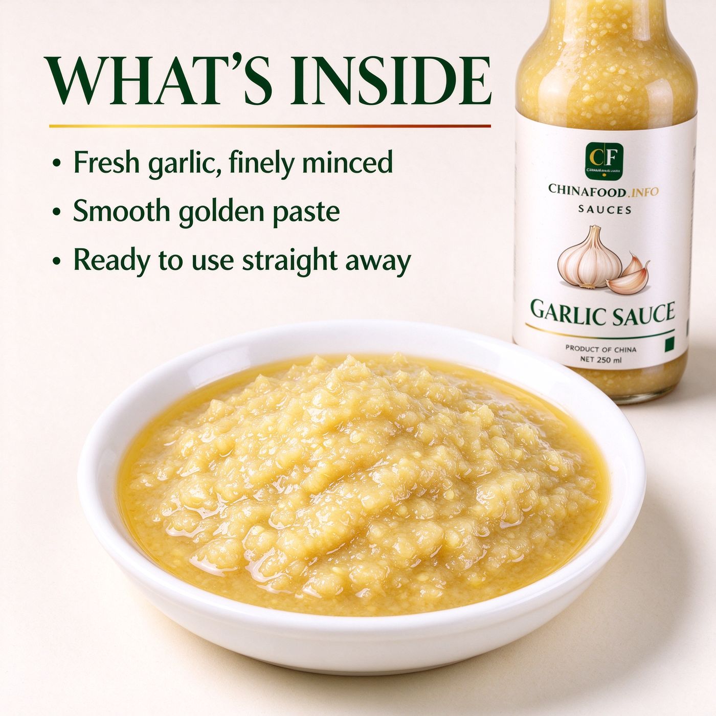 Garlic sauce — What's inside