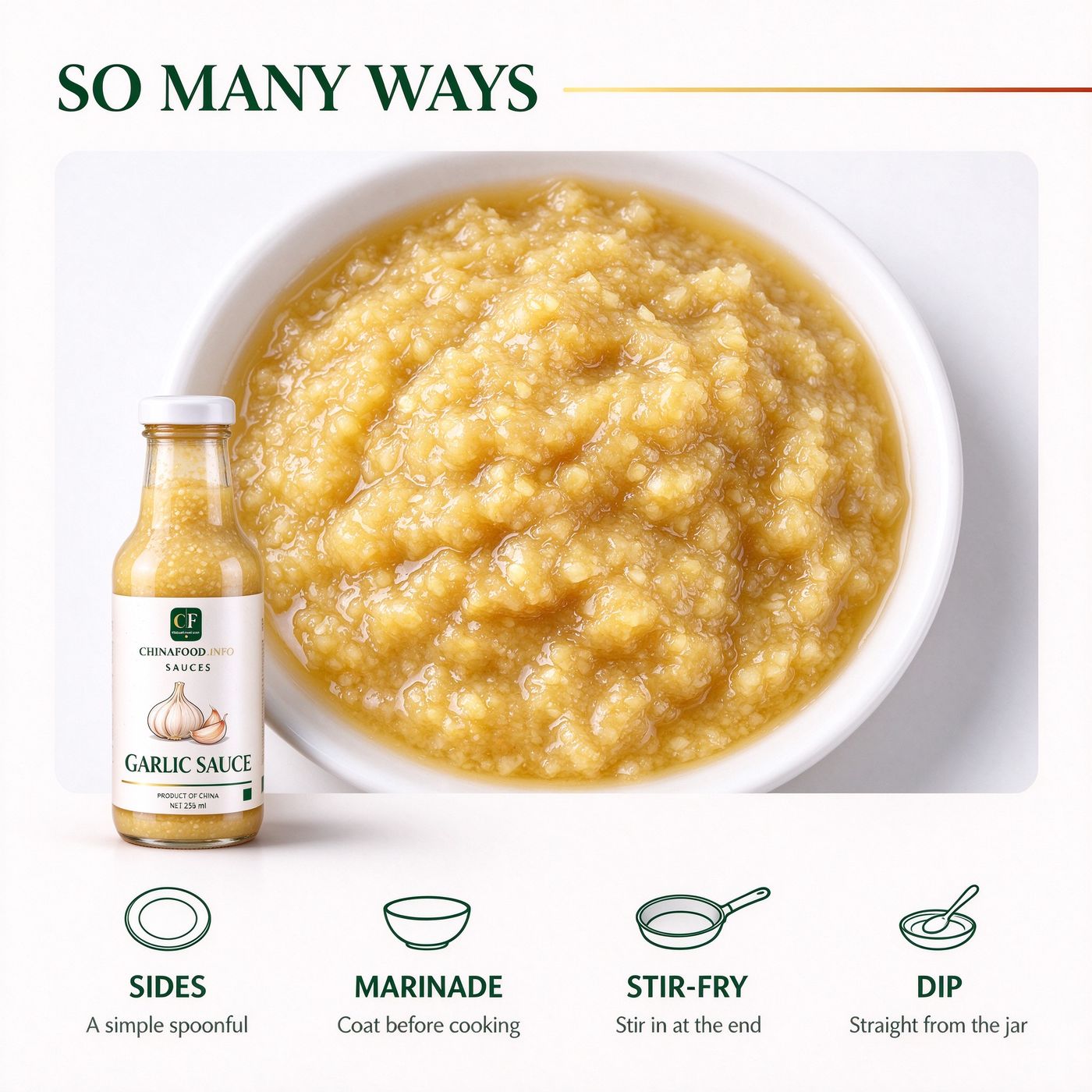 Garlic sauce — So many ways — alternate view