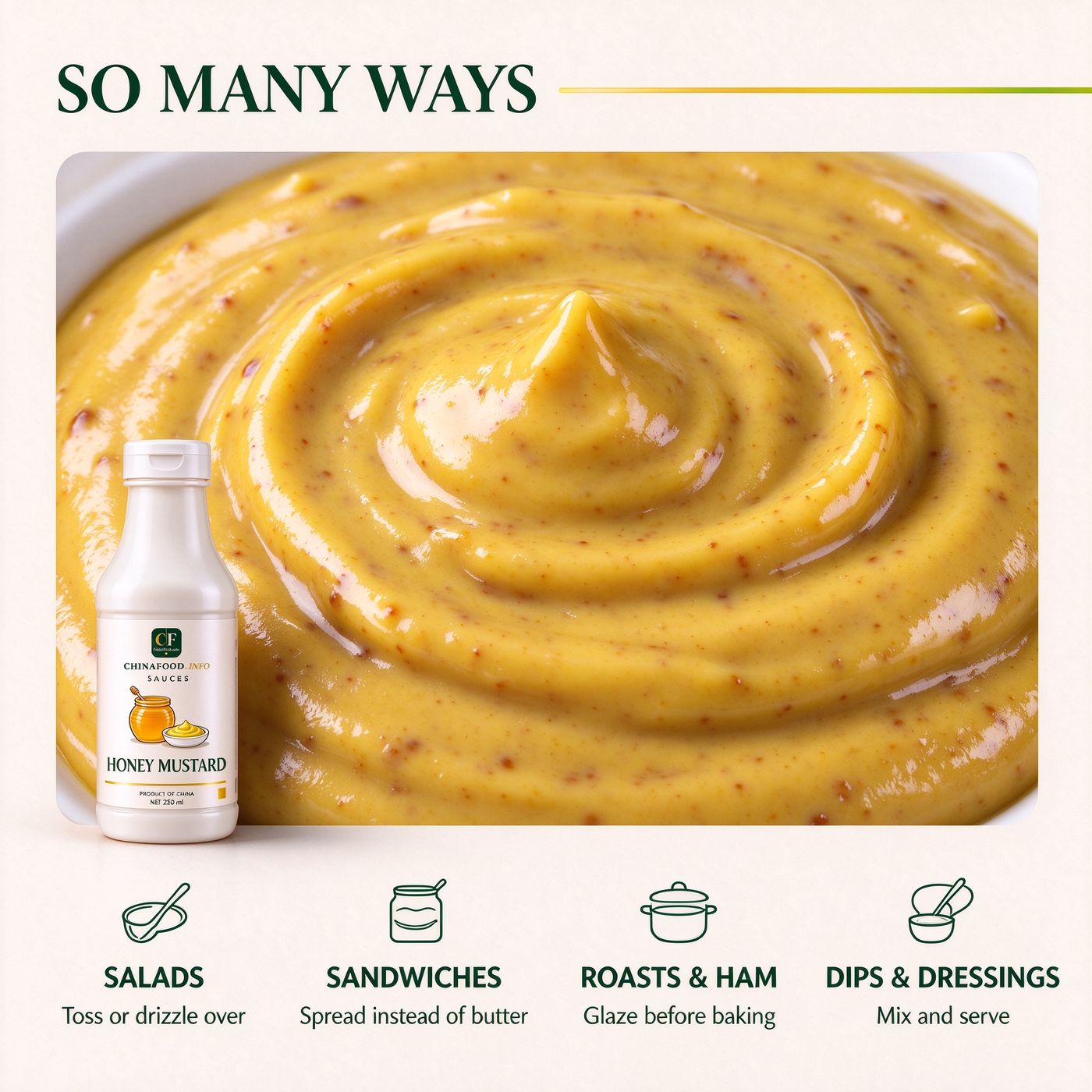 Honey mustard — So many ways — alternate view