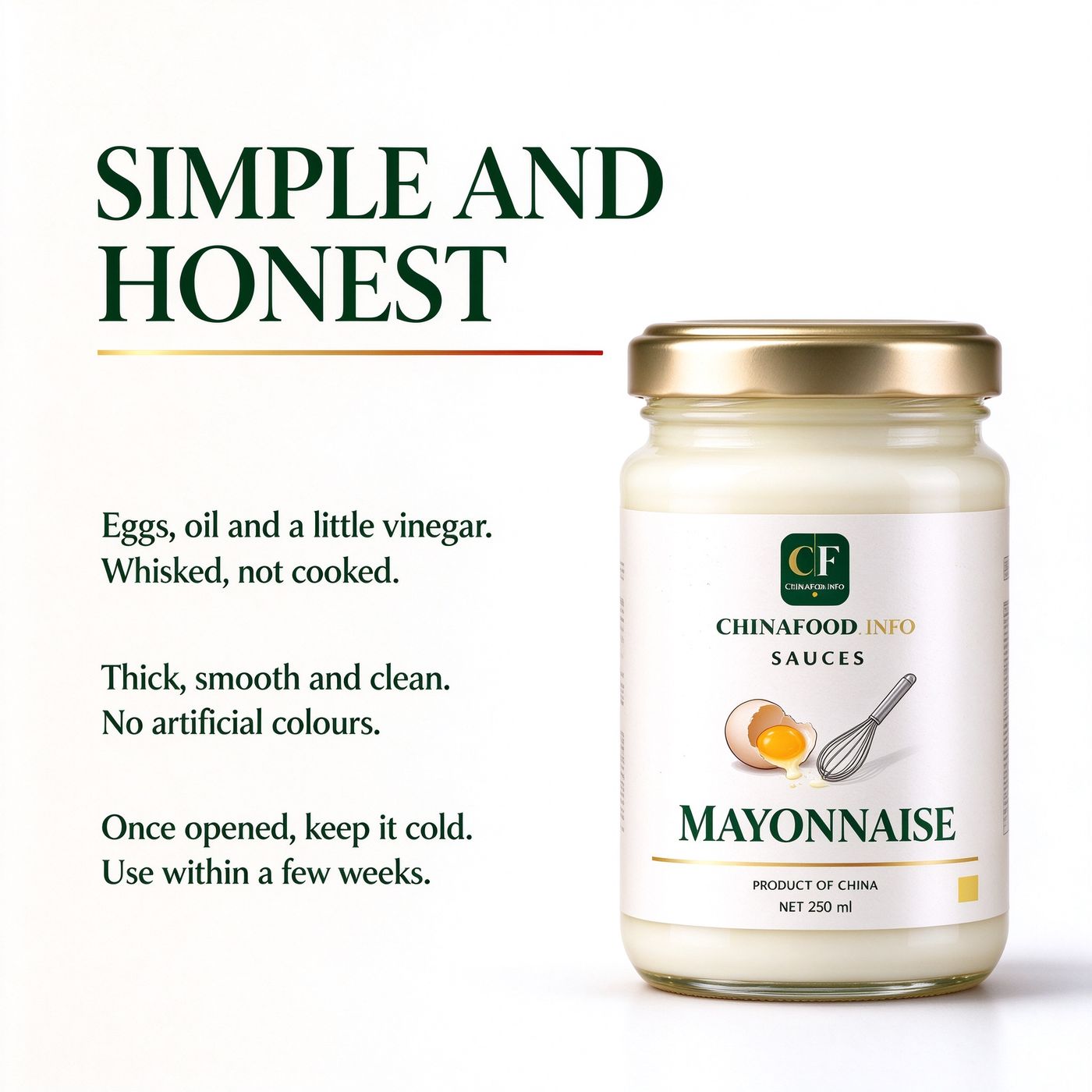 Mayonnaise — Simple and honest