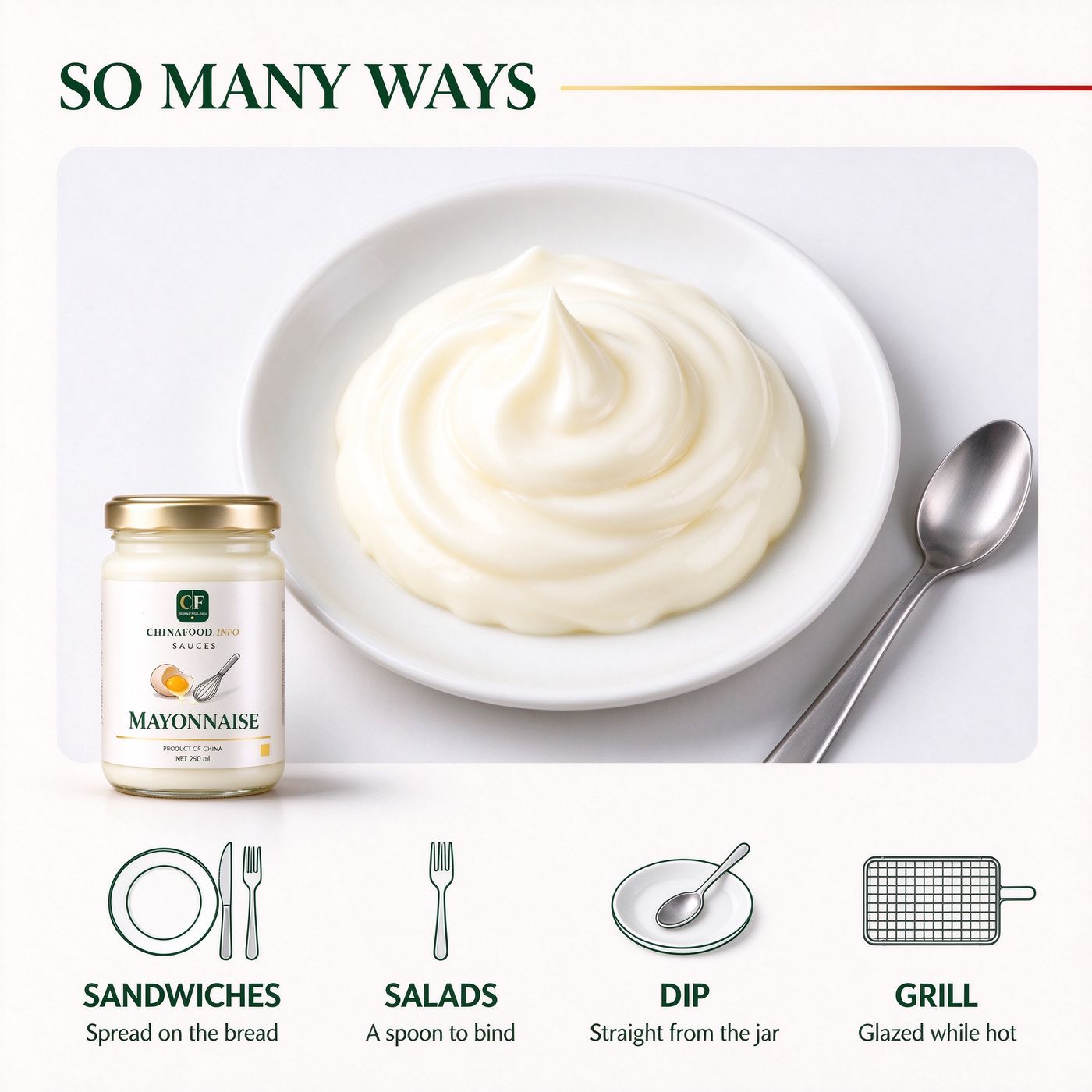 Mayonnaise — So many ways — alternate view