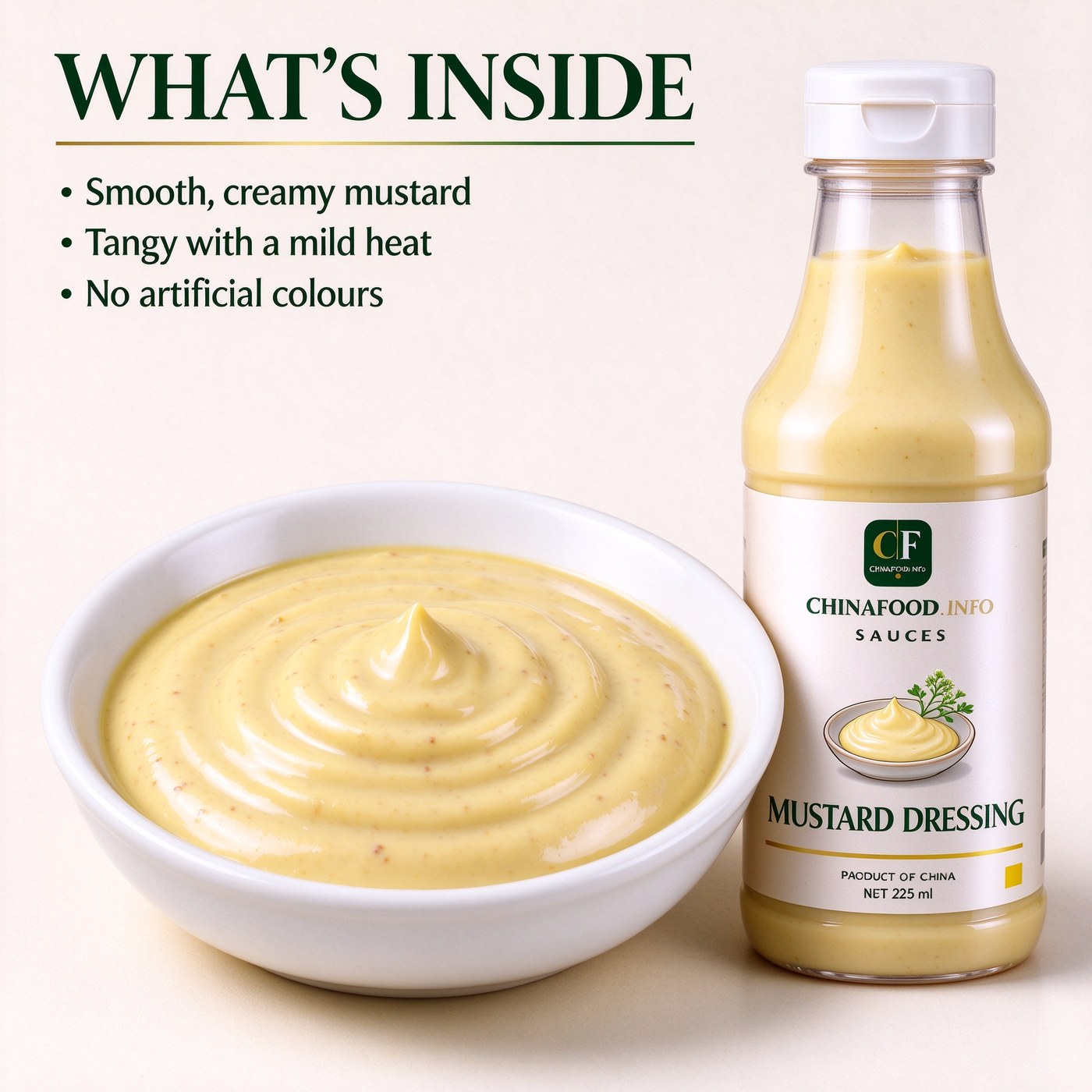 Mustard dressing — What's inside