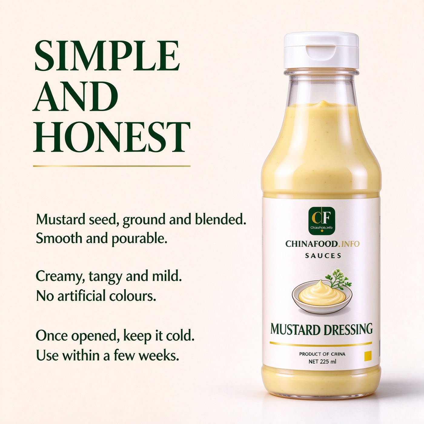 Mustard dressing — Simple and honest