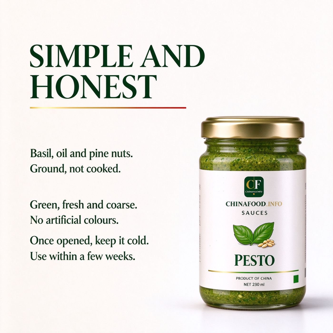 Pesto — Simple and honest