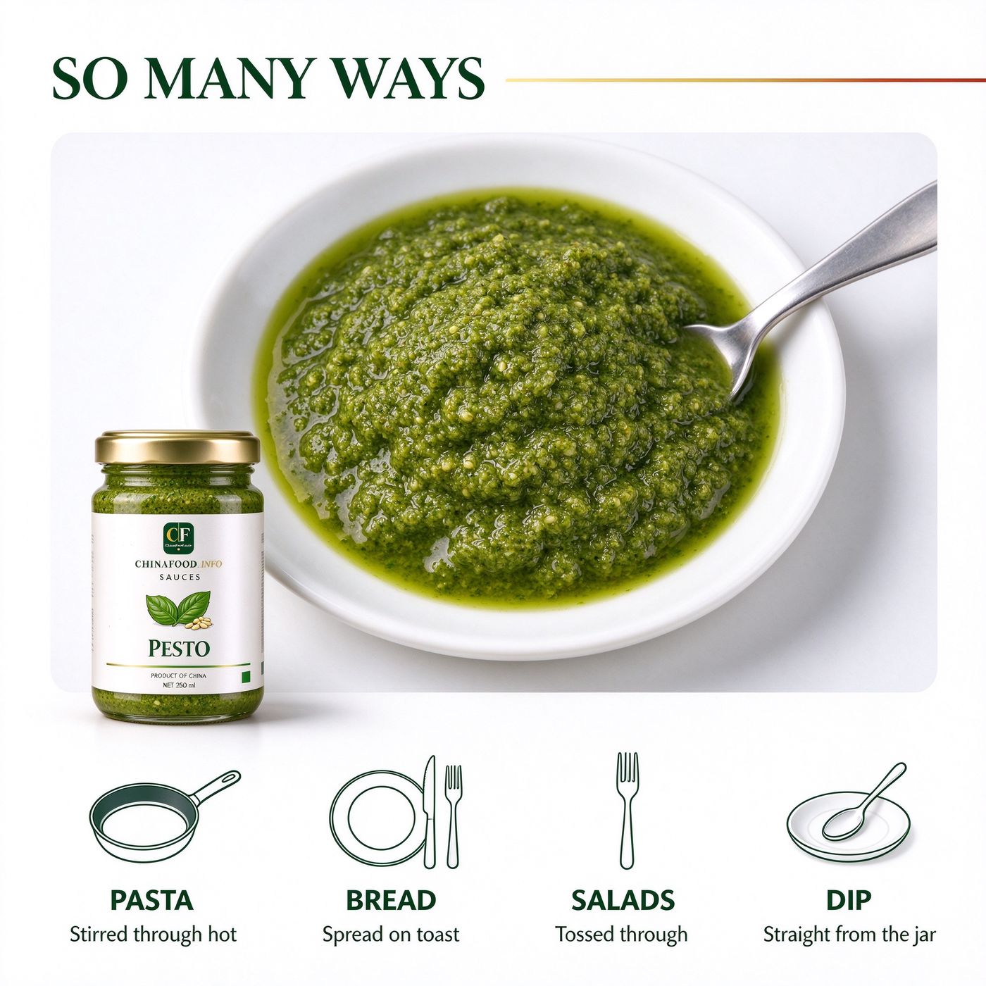 Pesto — So many ways — alternate view