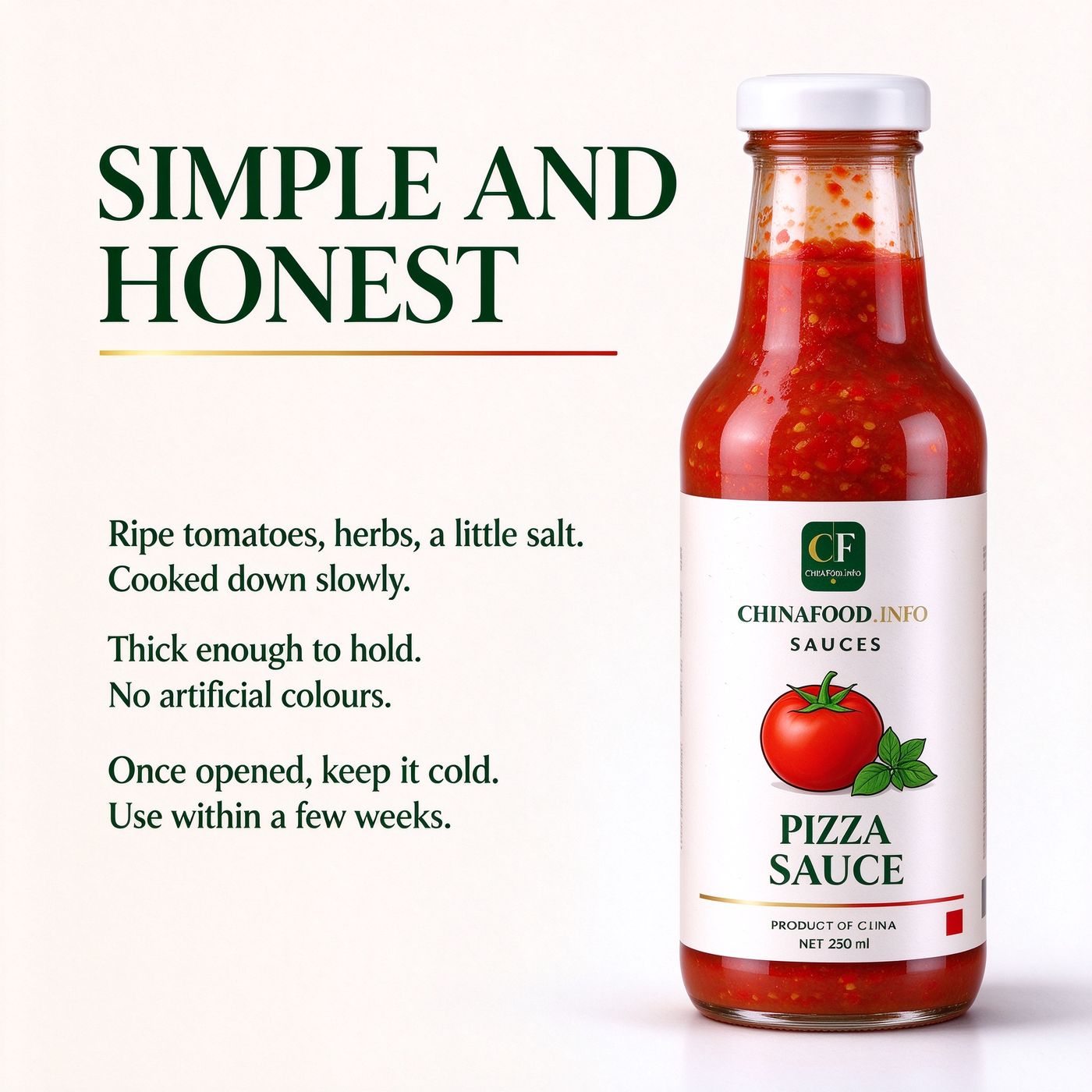 Pizza sauce — Simple and honest