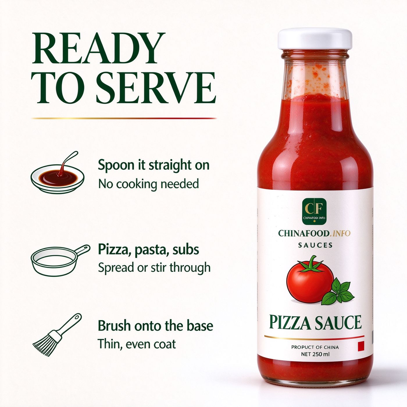 Pizza sauce — Ready to use