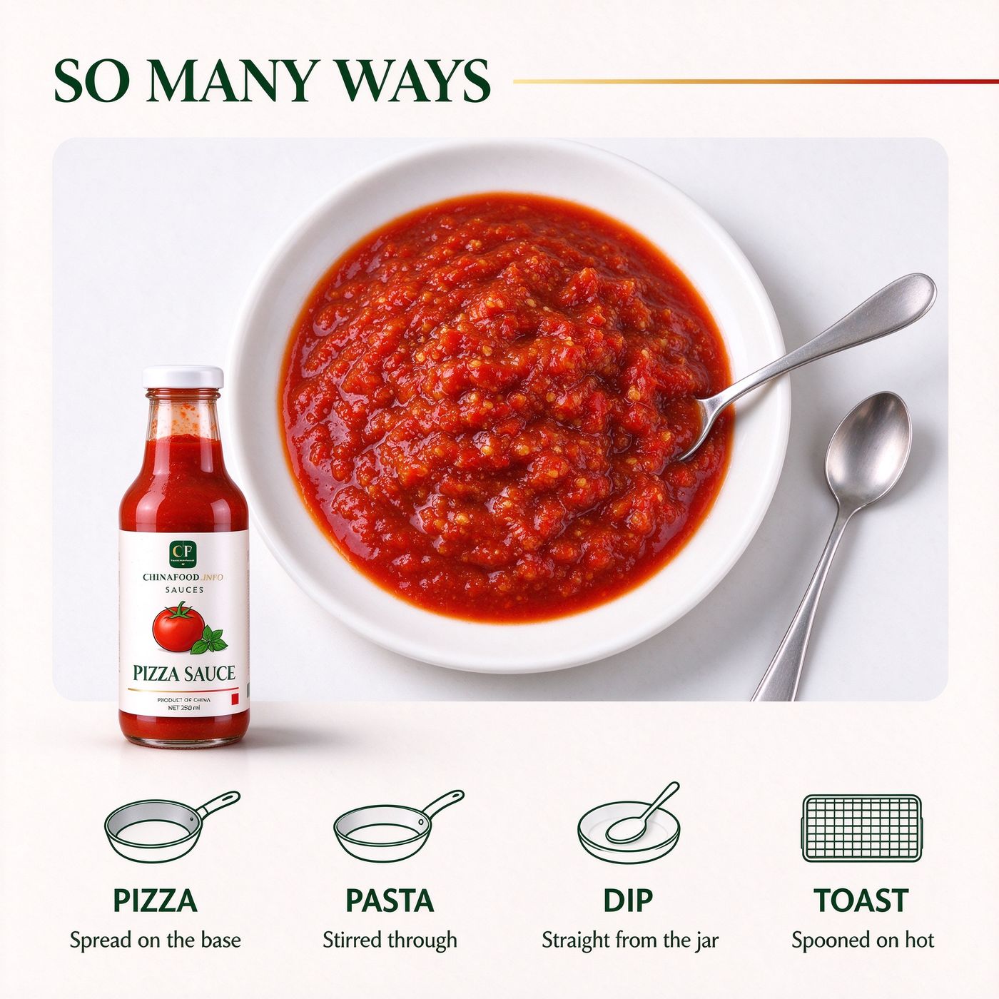 Pizza sauce — So many ways — alternate view