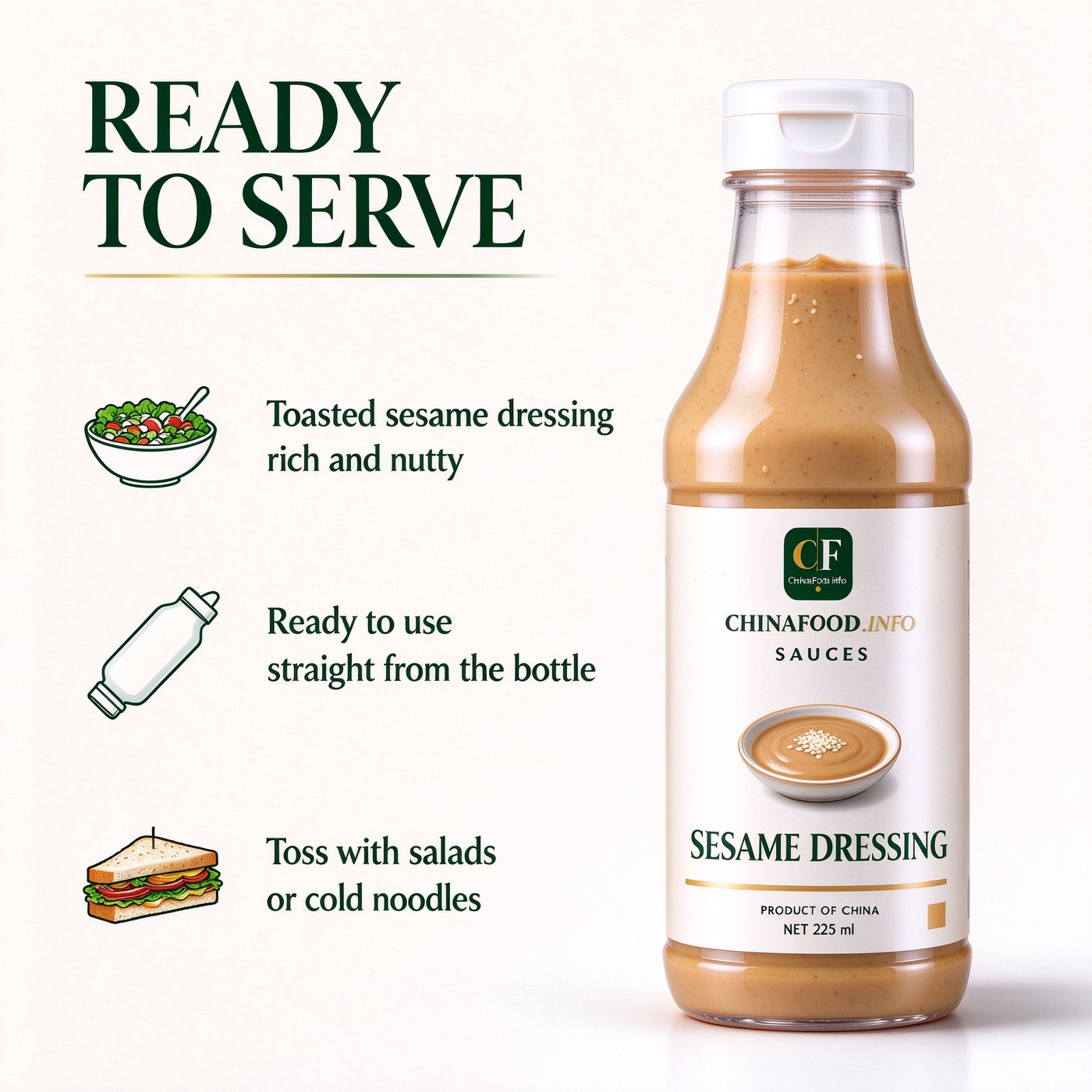 Sesame dressing — Ready to use