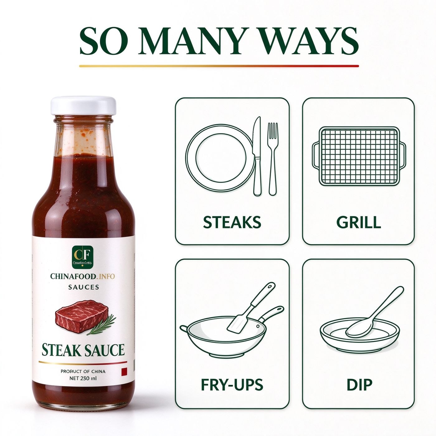Steak sauce — So many ways