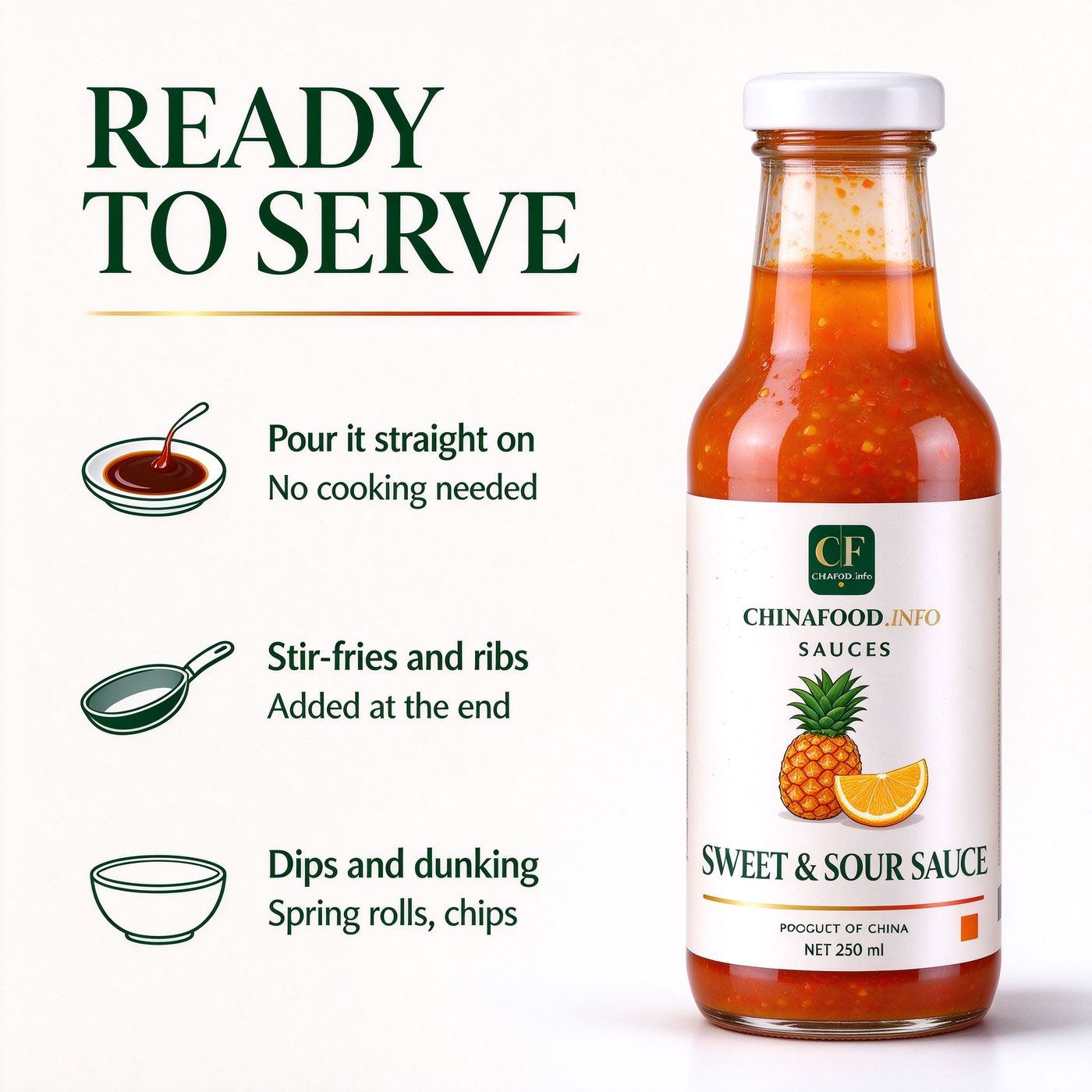 Sweet & sour sauce — Ready to use