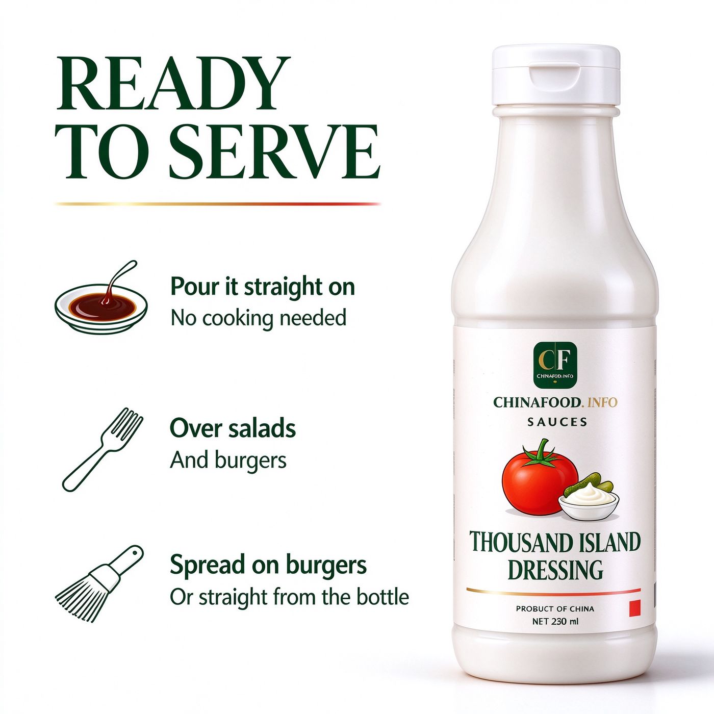 Thousand island dressing — Ready to use