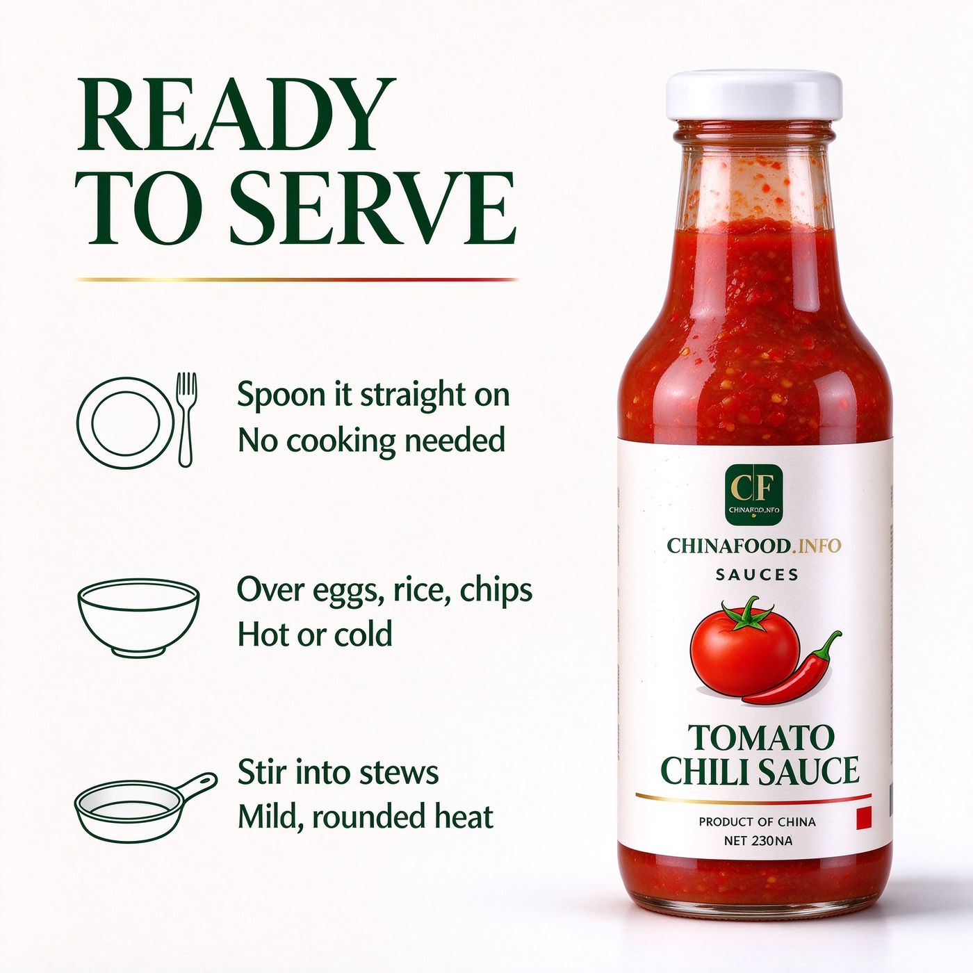 Tomato chilli sauce — Ready to use