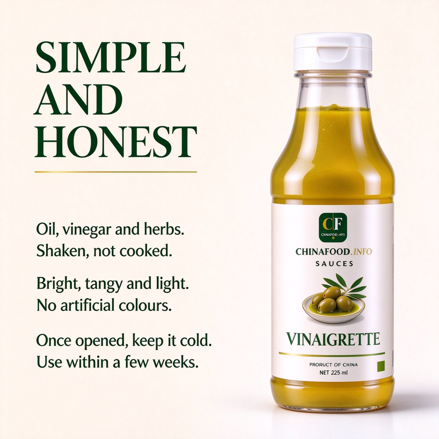 Vinaigrette — Simple and honest