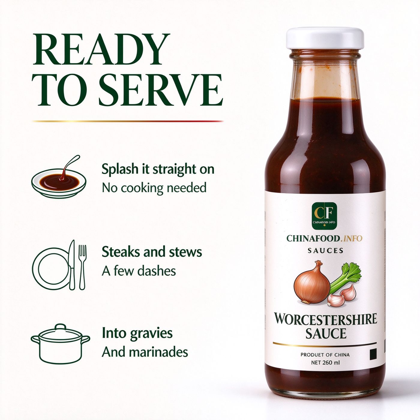 Worcestershire sauce — Ready to use
