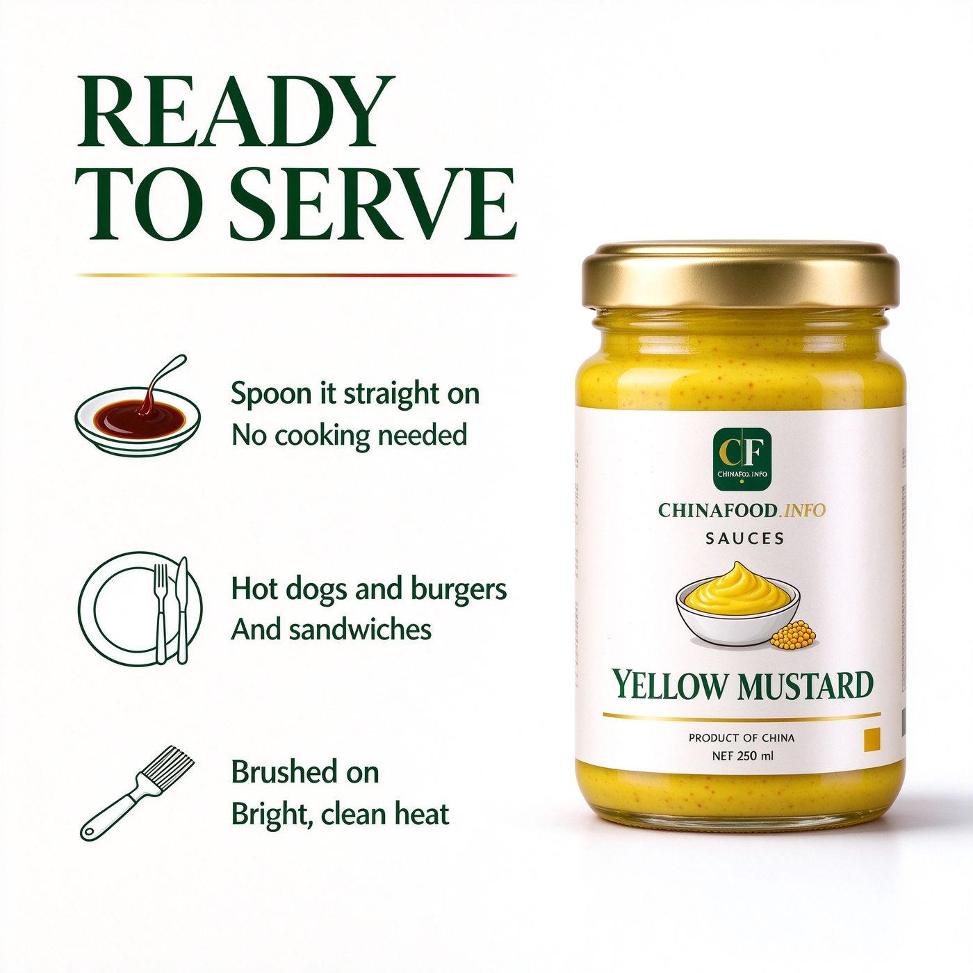 Yellow mustard — Ready to use