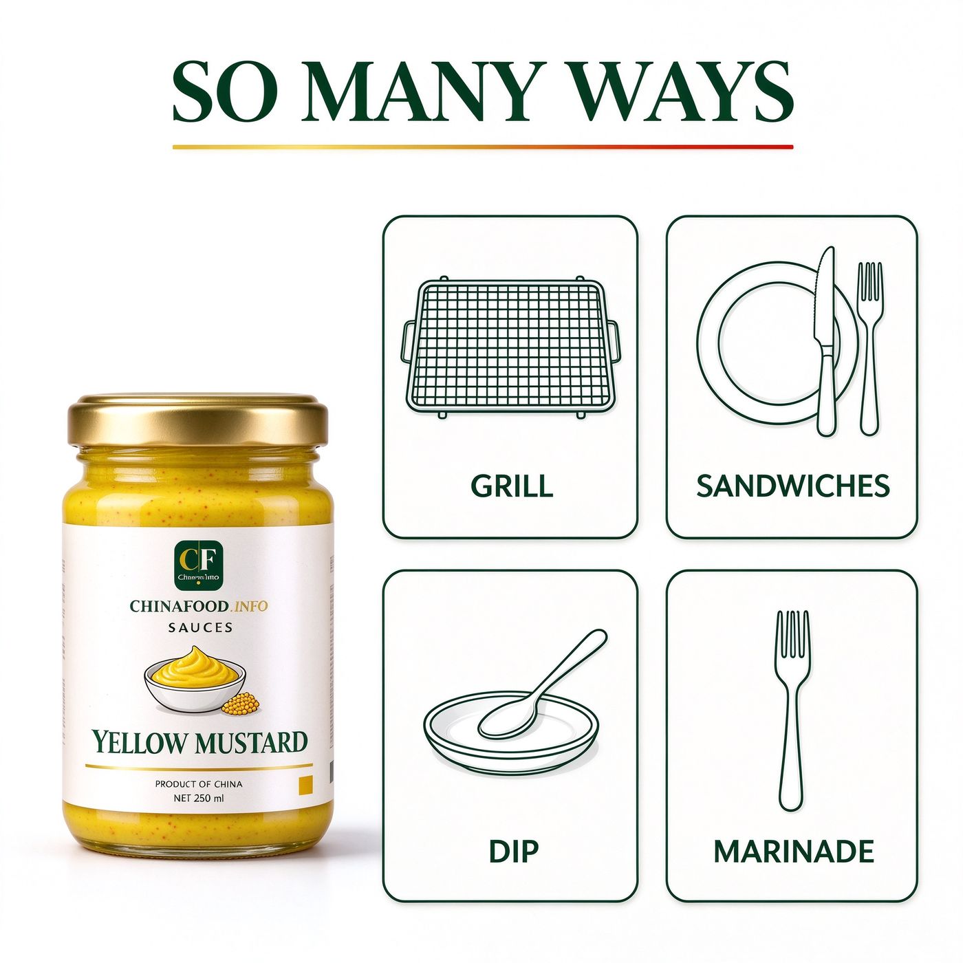 Yellow mustard — So many ways