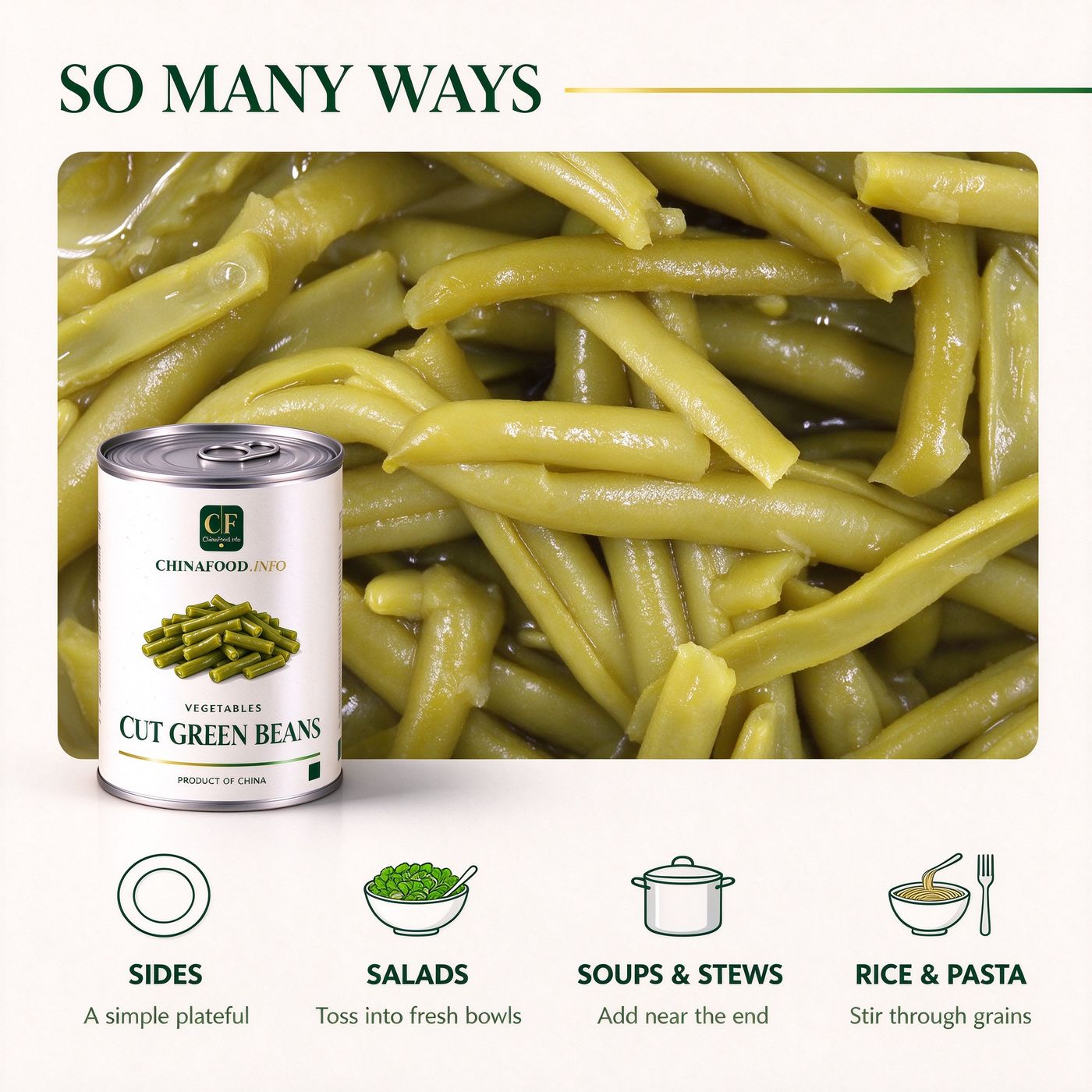 Cut green beans serving ideas