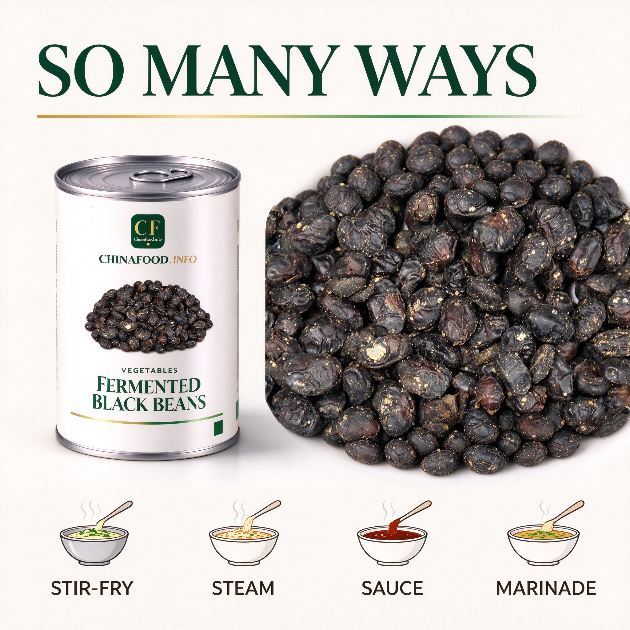 Fermented black beans serving ideas