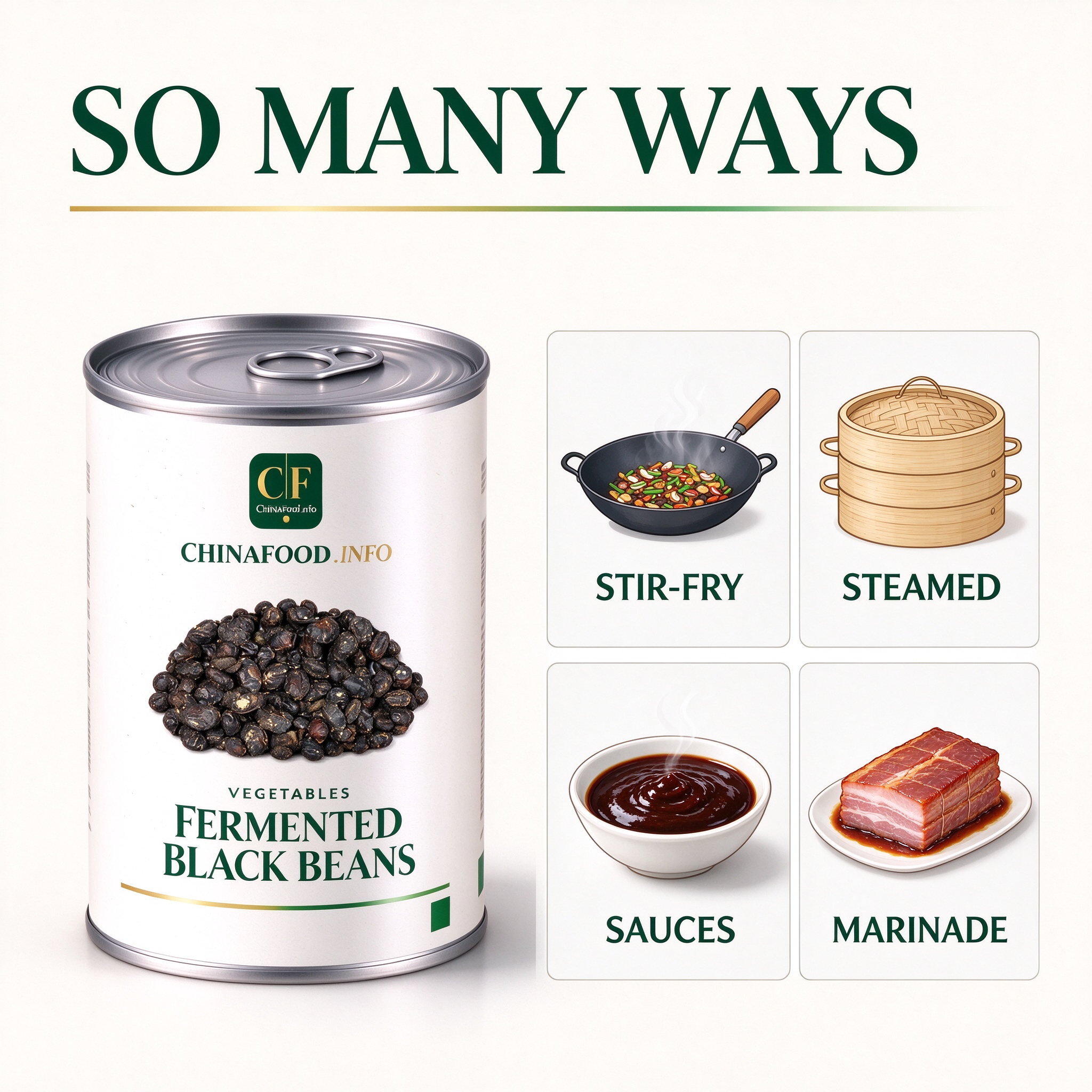 Fermented black beans so many ways
