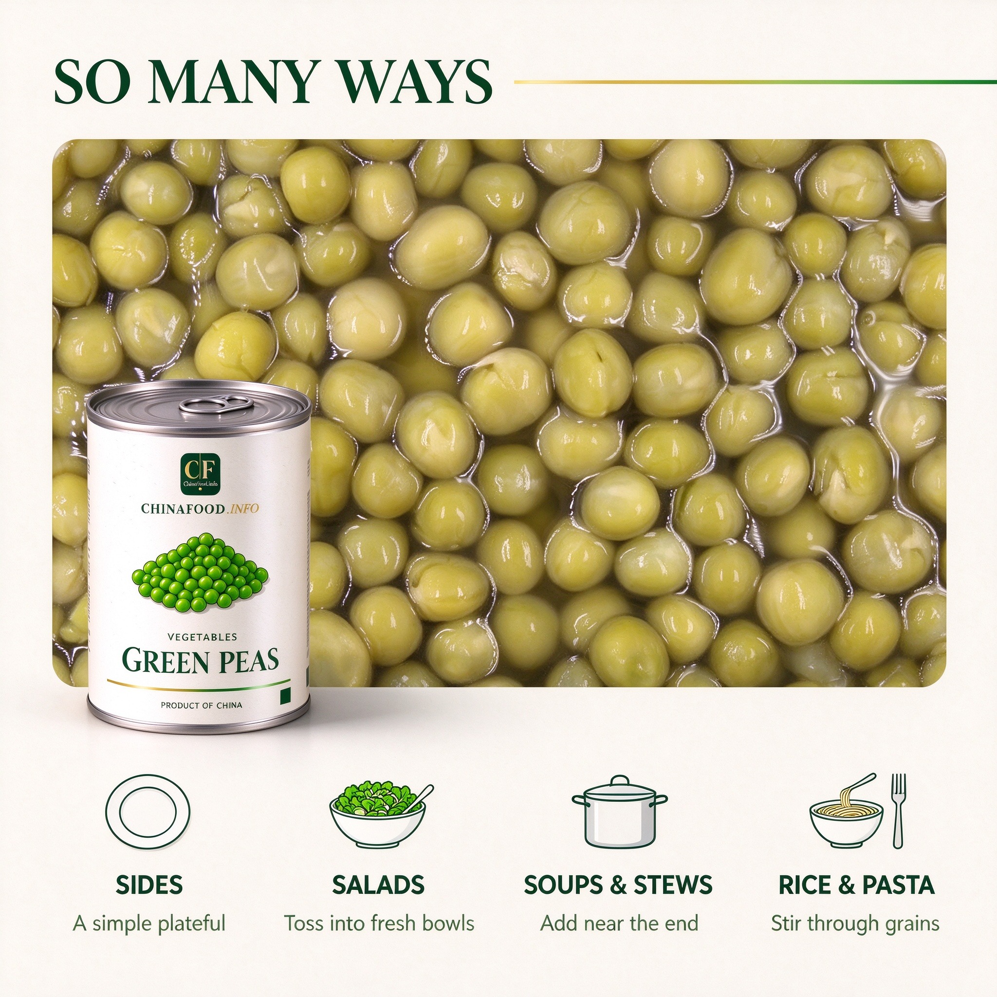 Green peas serving ideas