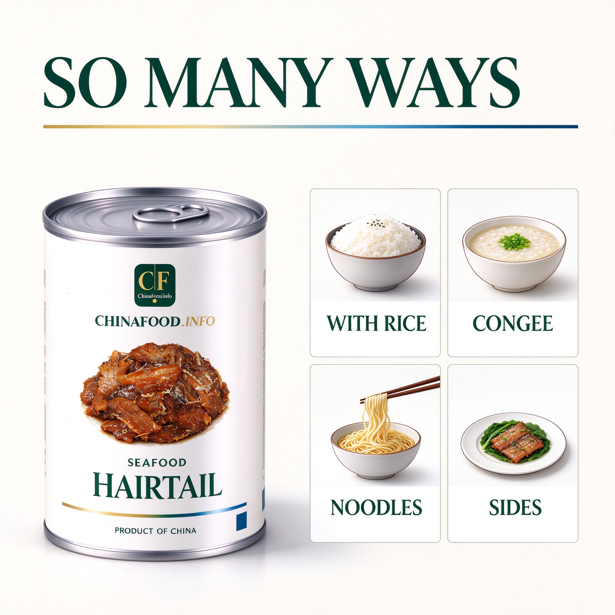 Hairtail with suggested uses