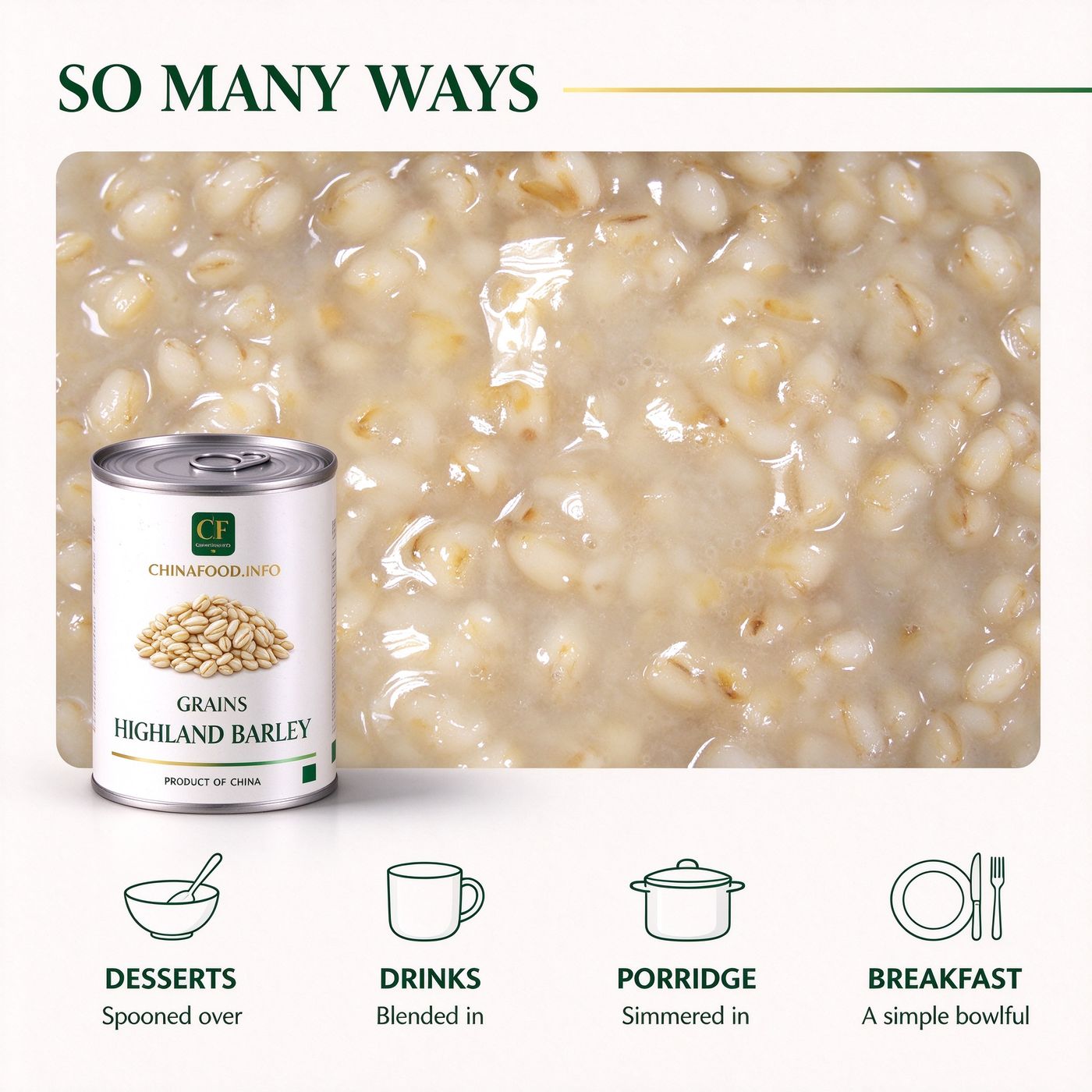 Highland barley serving ideas
