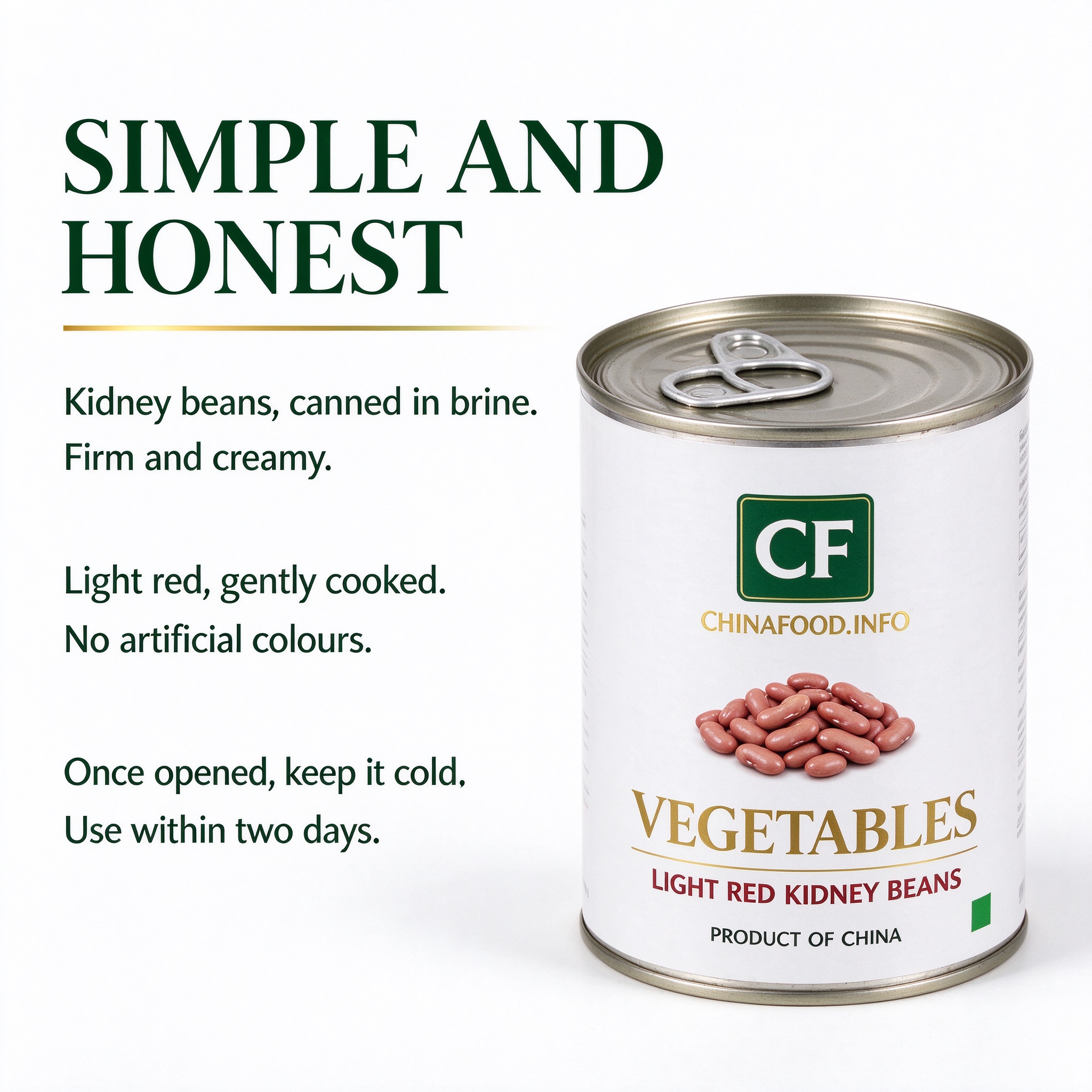 Kidney beans canned in brine - simple and honest