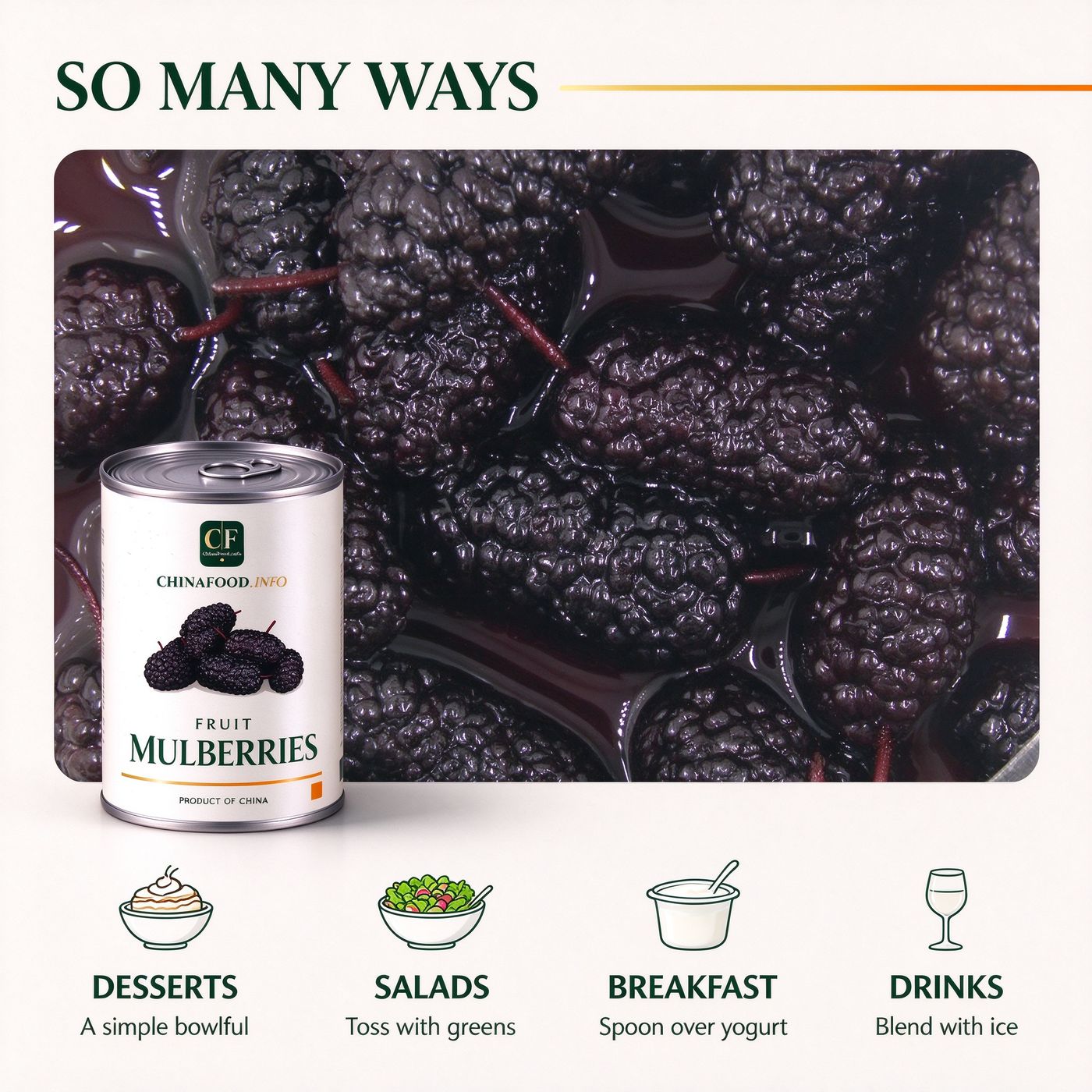 Mulberries serving ideas