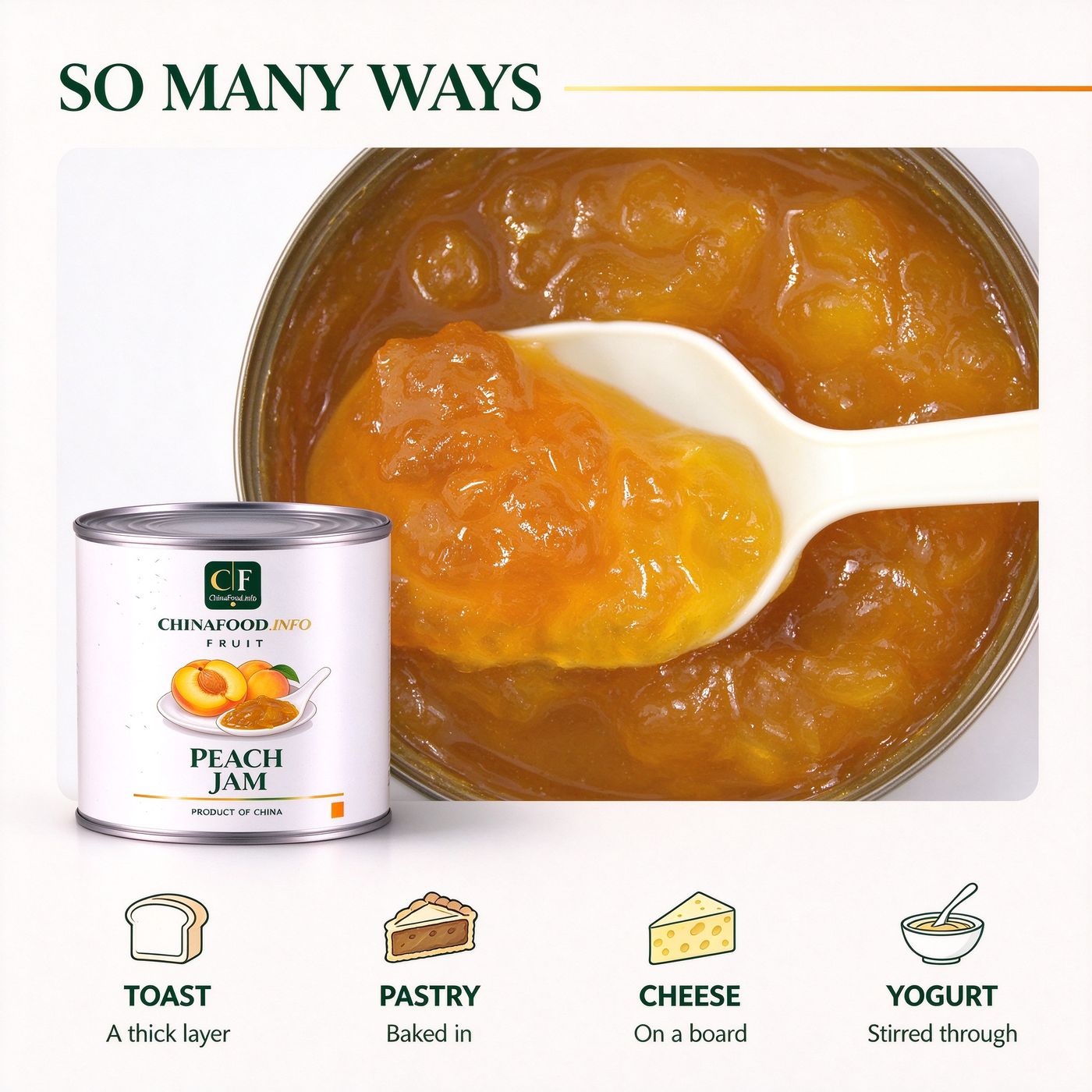 Peach jam serving ideas