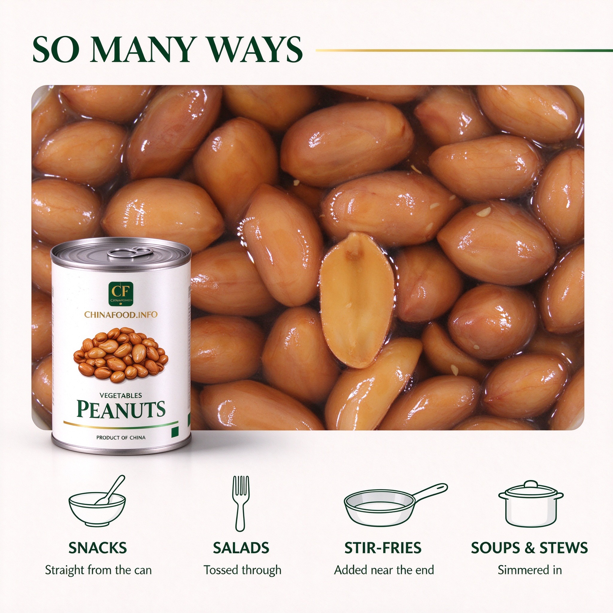 Canned peanuts serving ideas