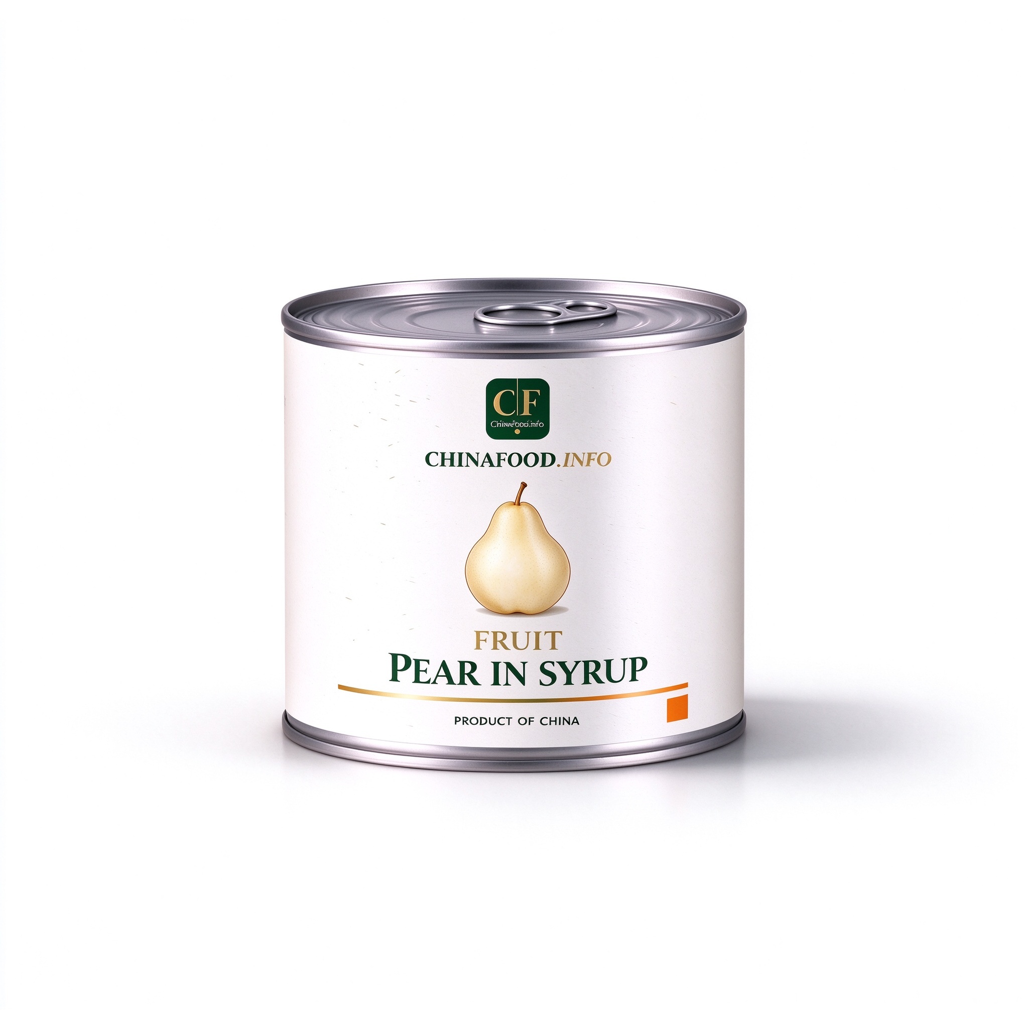 ChinaFood canned whole pear in syrup trade can